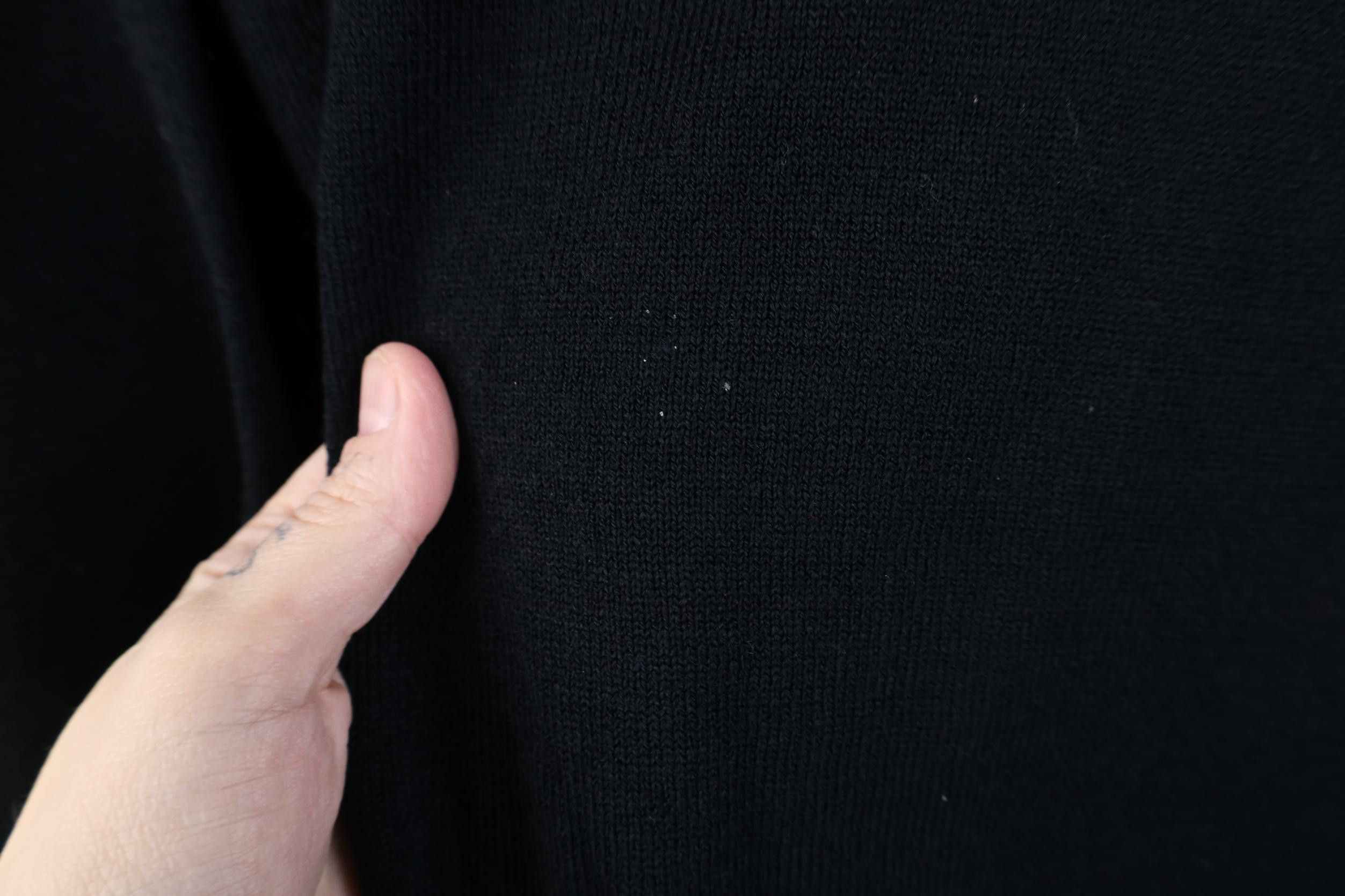 Vintage Vintage 90s Streetwear Knit Mock Neck Sweater Black Acrylic Size US XL / EU 56 / 4 - 4 Thumbnail