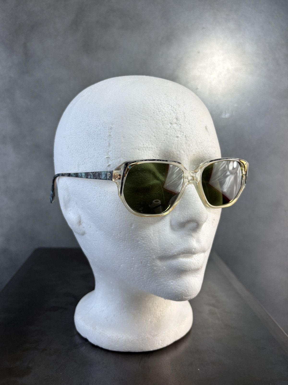 Pierre Cardin × Vintage 1980s Pierre Cardin Sunglasses Marble Wayfarer Angular Geome Size ONE SIZE - 2 Thumbnail