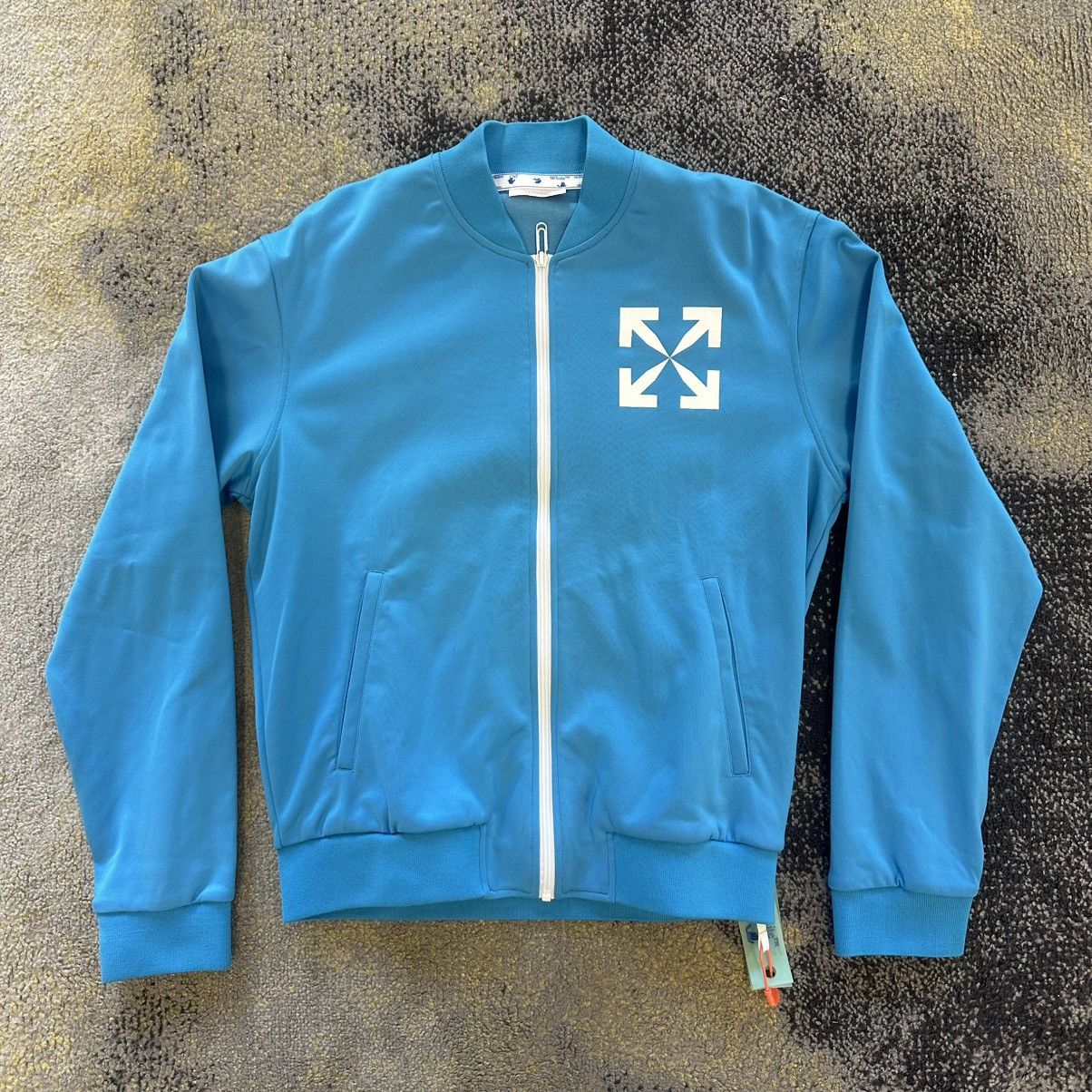 Off-White Men's Off-White Jacket Arrow Print Zip Blouson Blue Size US L / EU 52-54 / 3 - 1 Thumbnail