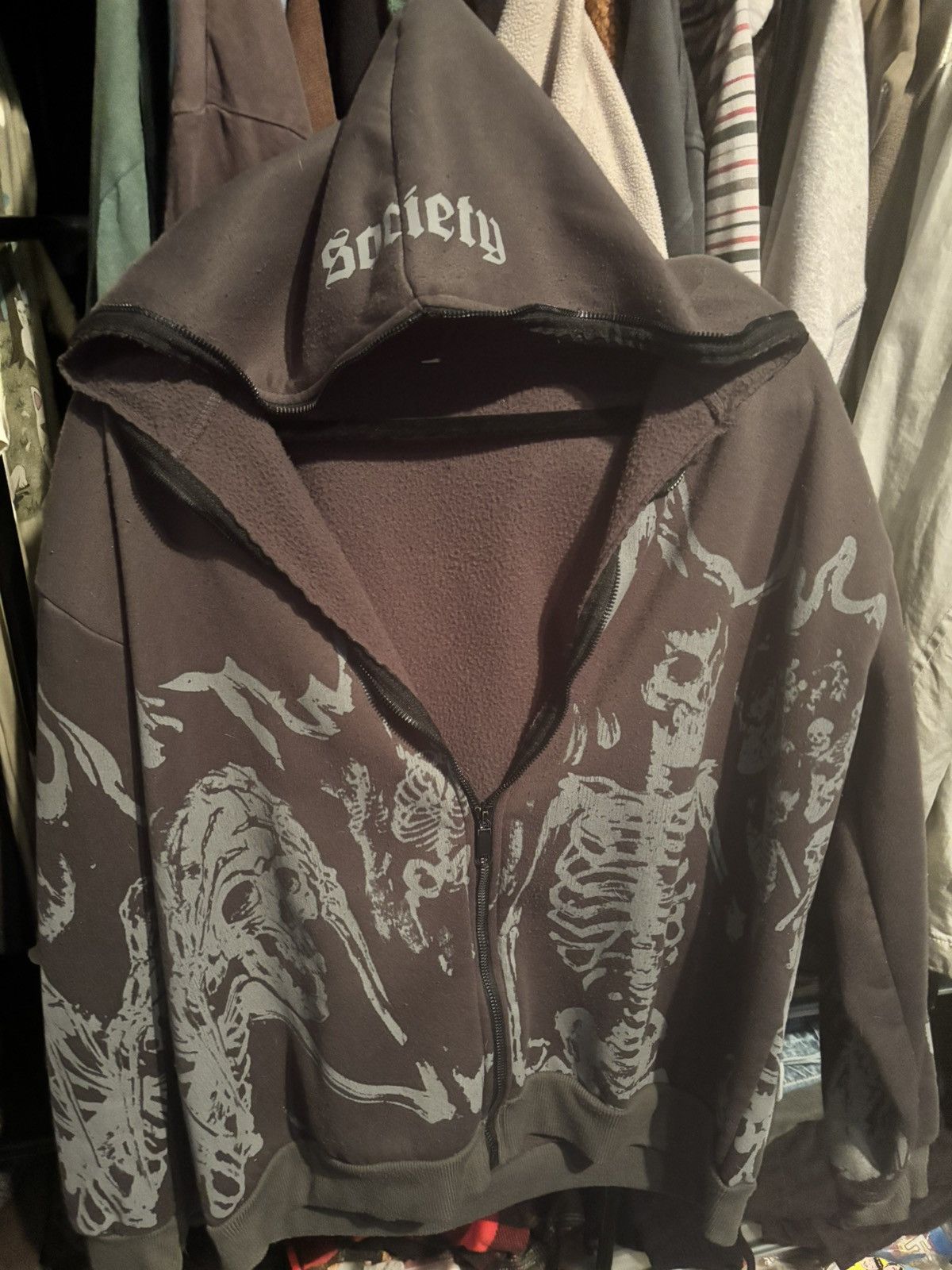 Other Vintage/y2k zip-up hoodie with crazy graphics Size US M / EU 48-50 / 2 - 1 Thumbnail