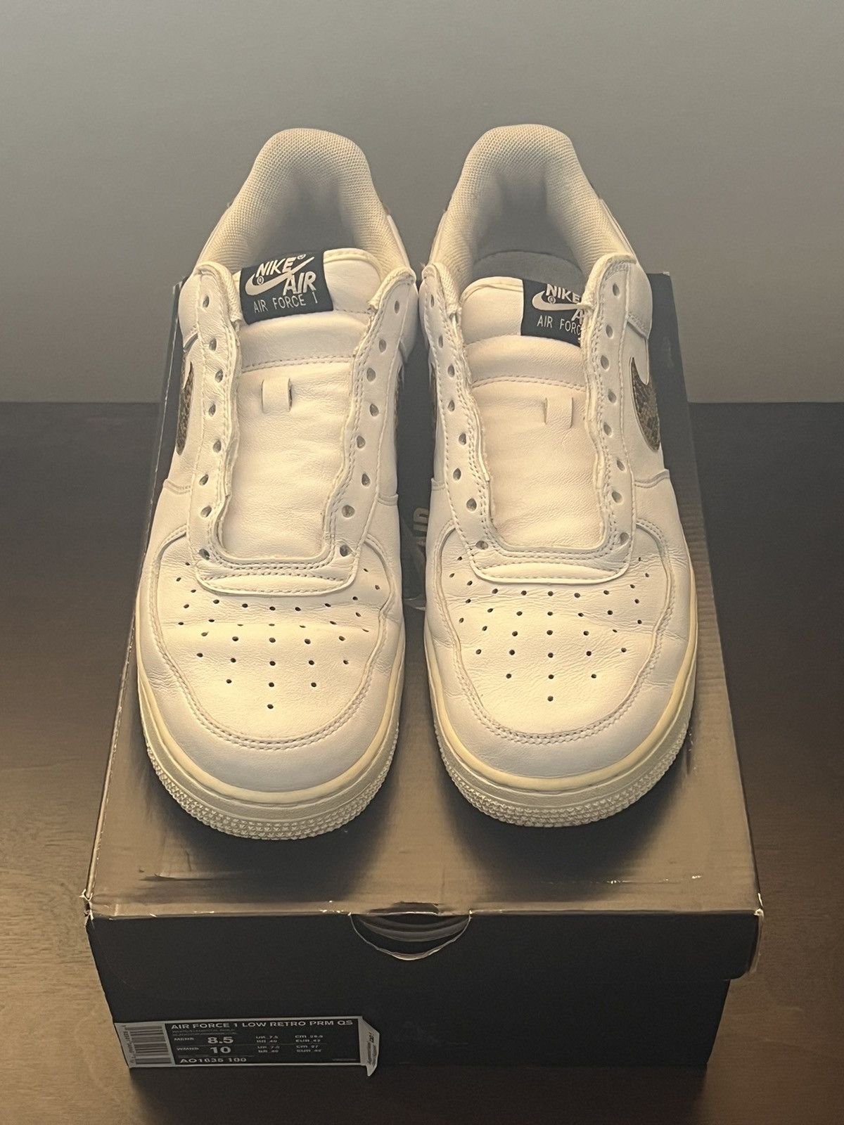 Nike Nike Air Force 1 Low Retro Ivory Snake Size US 8.5 / EU 41-42 - 5 Thumbnail