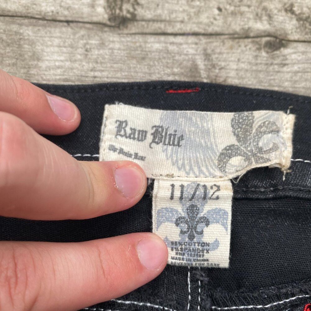 Japanese Brand × Vintage Vintage Triple Contrast Stitch Raw Blue Reflex Embroidered Size 34" / US 12 / IT 48 - 3 Thumbnail