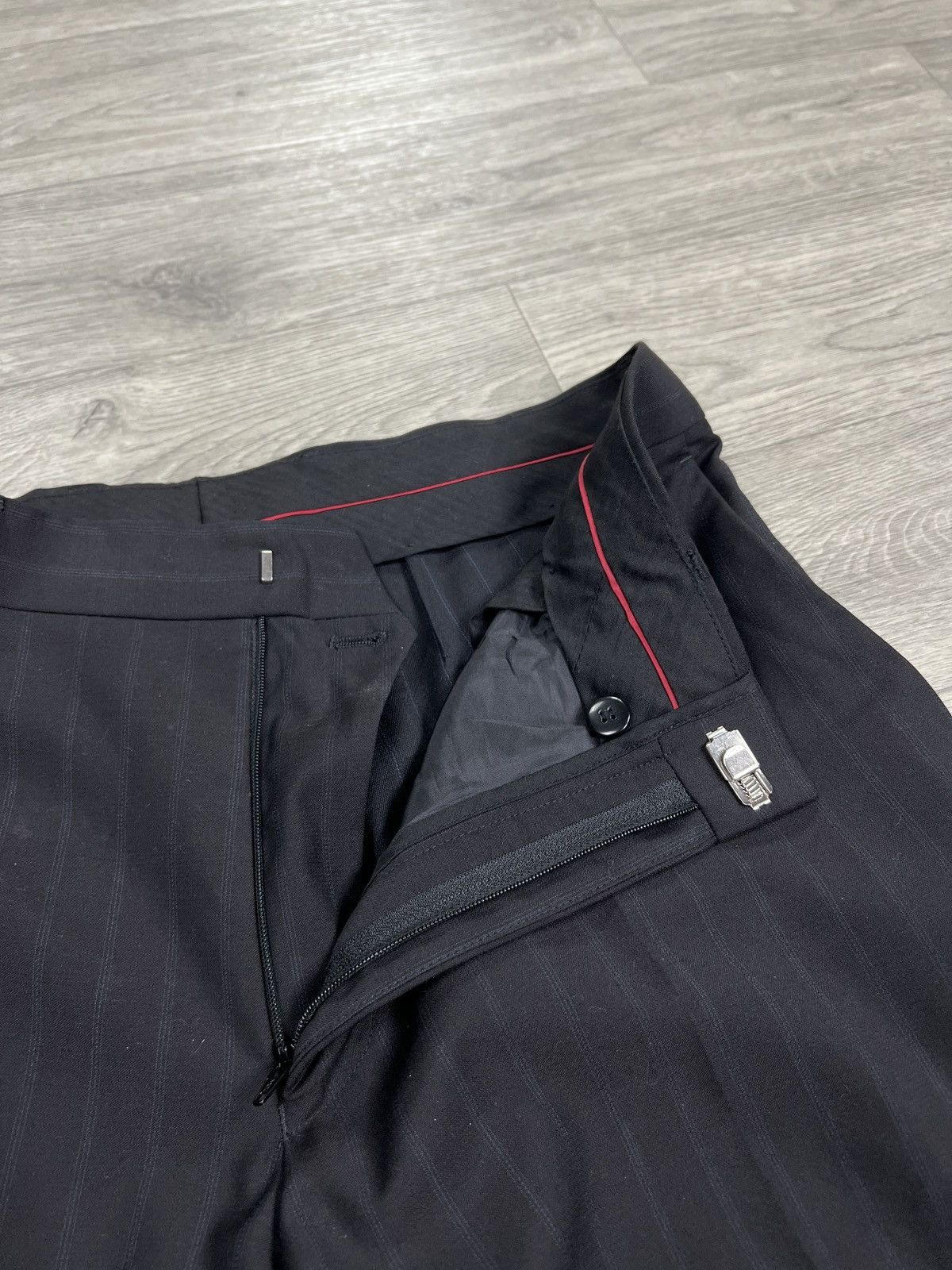 Balmain Vintage Balmain Paris Striped Men suit, Blazer and Pants szM Size 42R - 17 Thumbnail