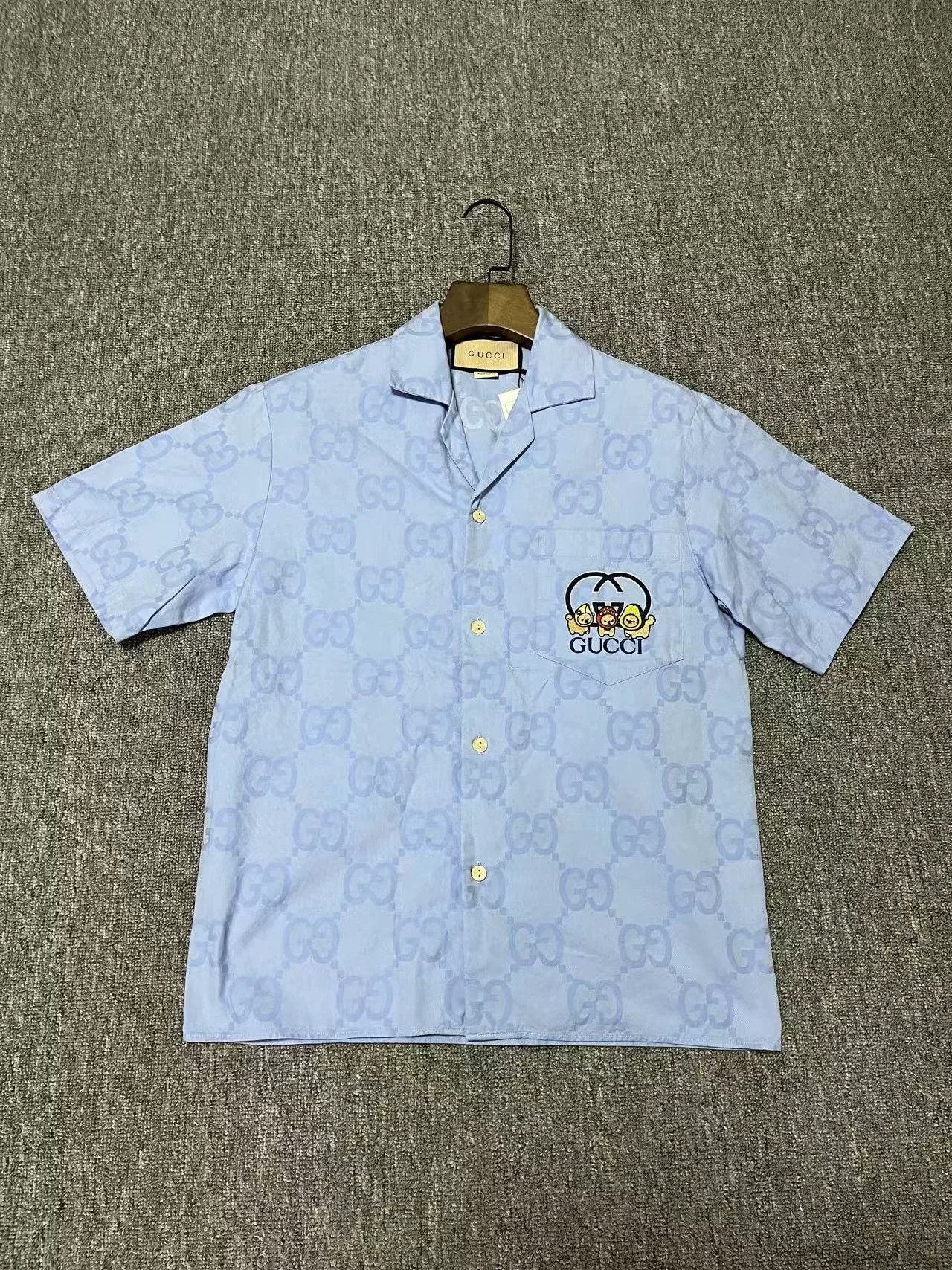 Gucci Gucci Cartoon Logo Short Sleeve Shirt Size US S / EU 44-46 / 1 - 1 Thumbnail
