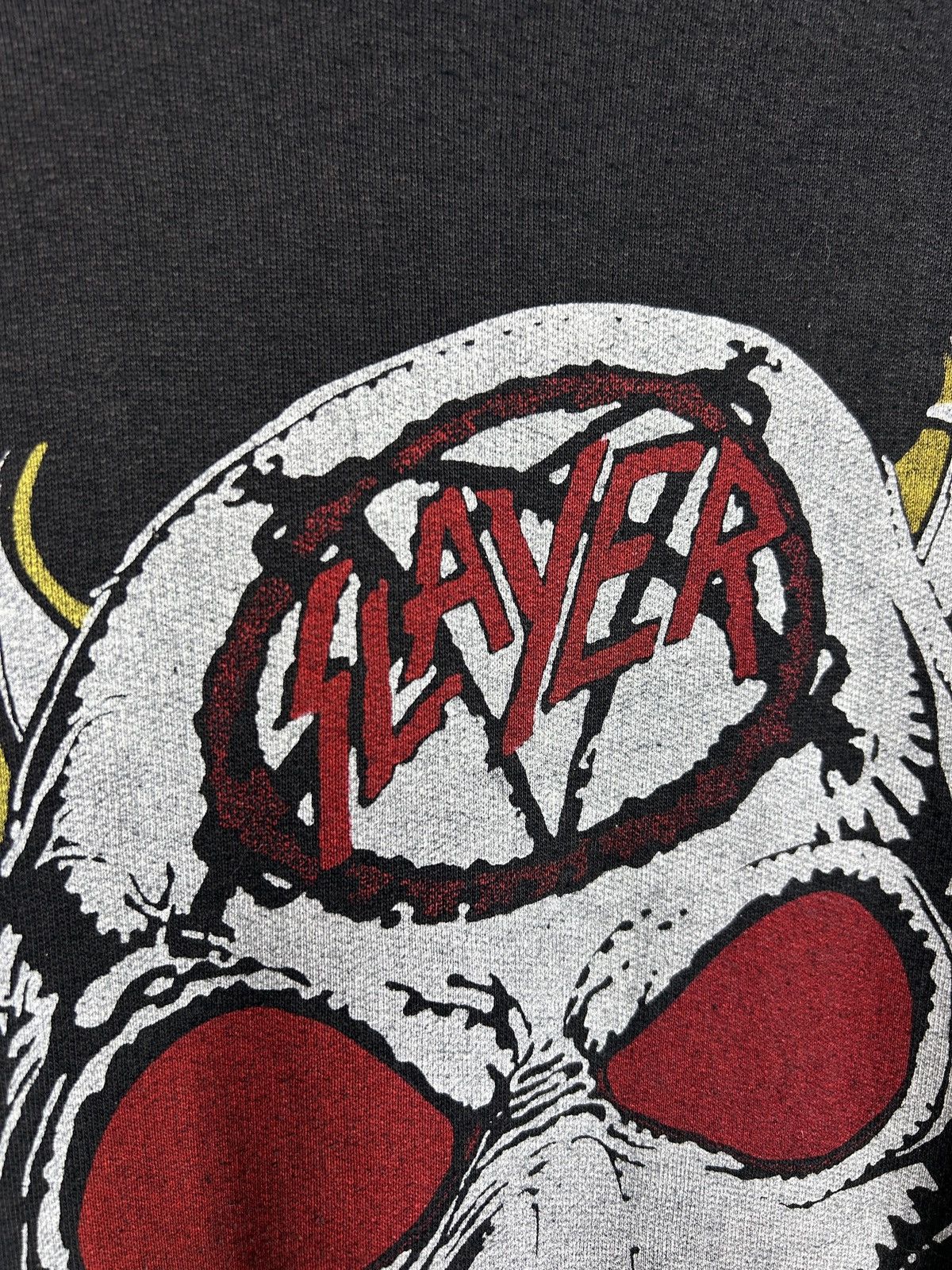 Band Tees 80s Vintage Slayer Reign In Blood 1986 Tour Sweatshirt Crew Size US L / EU 52-54 / 3 - 3 Thumbnail