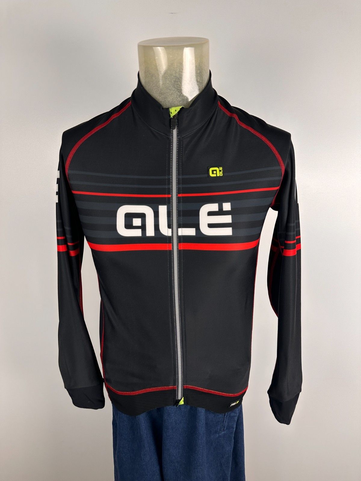 Other Ale PRR Cycling Long Sleeve Jesey Solid Mens Black Size L Size US L / EU 52-54 / 3 - 1 Thumbnail