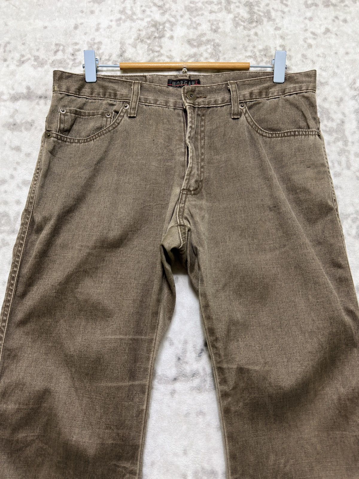 Morgan Homme Vintage Morgan Homme Brown Flared Pants Bootcut Archive Size US 31 - 3 Thumbnail