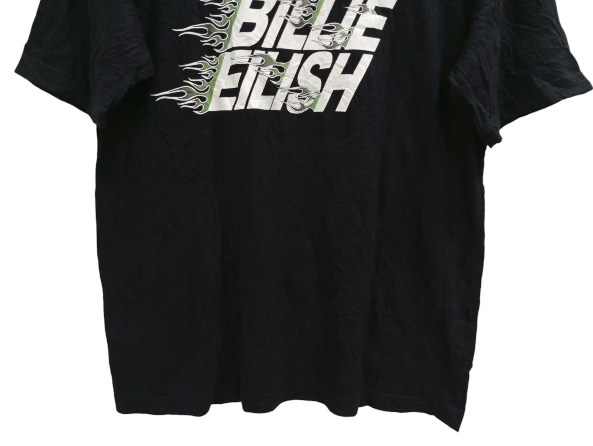 Band Tees × Billie Eilish × Uniqlo 🔥🔥Uniqlo x Billie Eilish Spellout Flame T-Shirt Size US M / EU 48-50 / 2 - 14 Thumbnail