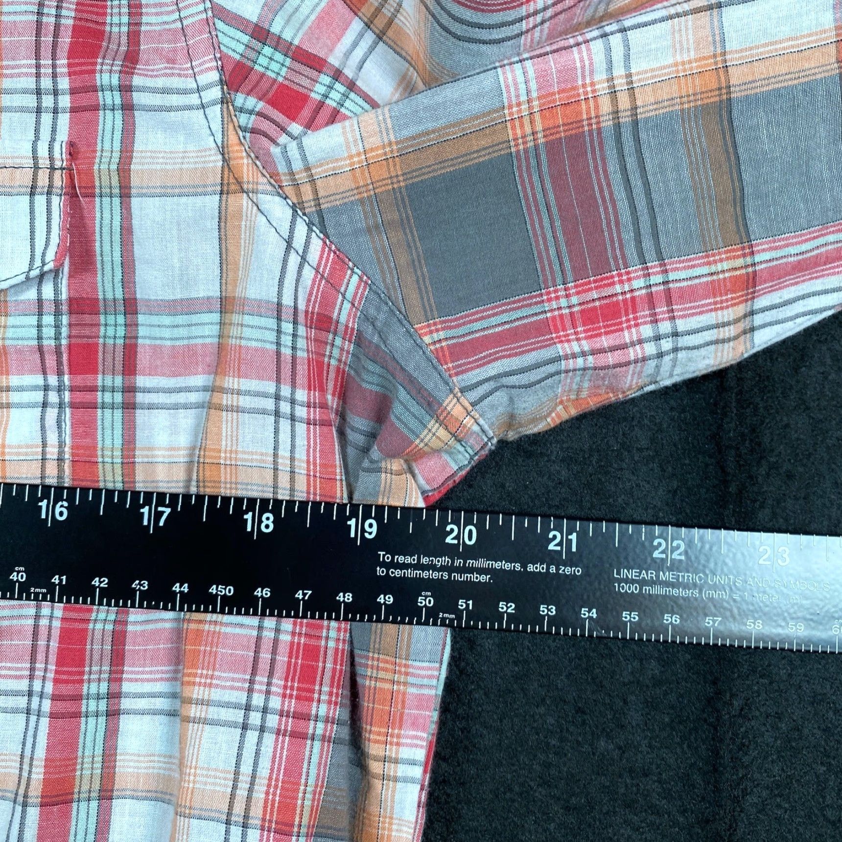 Wrangler Wrangler Womens Shirt Orange White Plaid Pearl Snap Button Down L Shirt Size L / US 10 / IT 46 - 7 Thumbnail