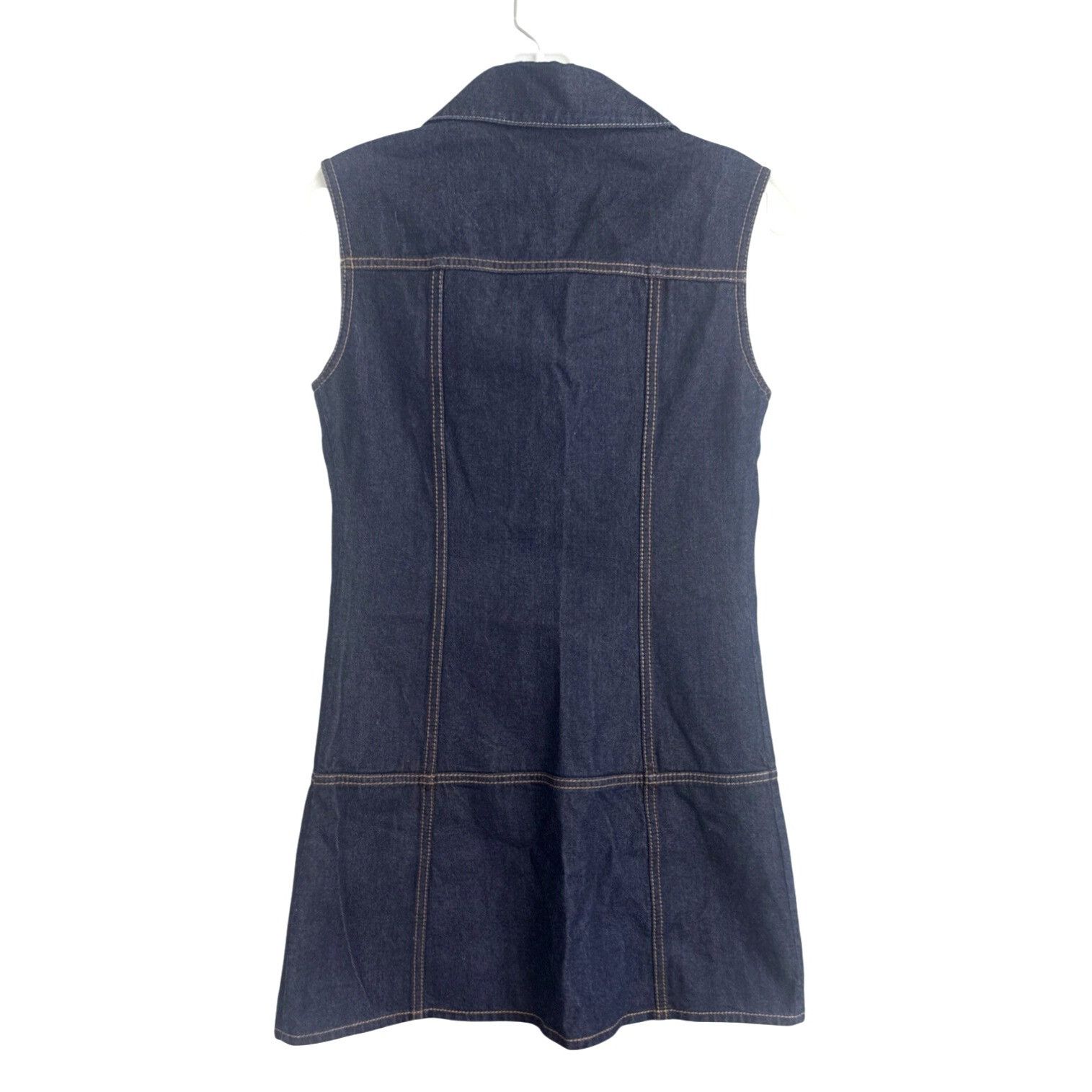 McQ Alexander McQueen Mcq Alexander Mcqueen Blue jean Denim Sleeveless Dress small Size S / US 4 / IT 40 - 6 Thumbnail