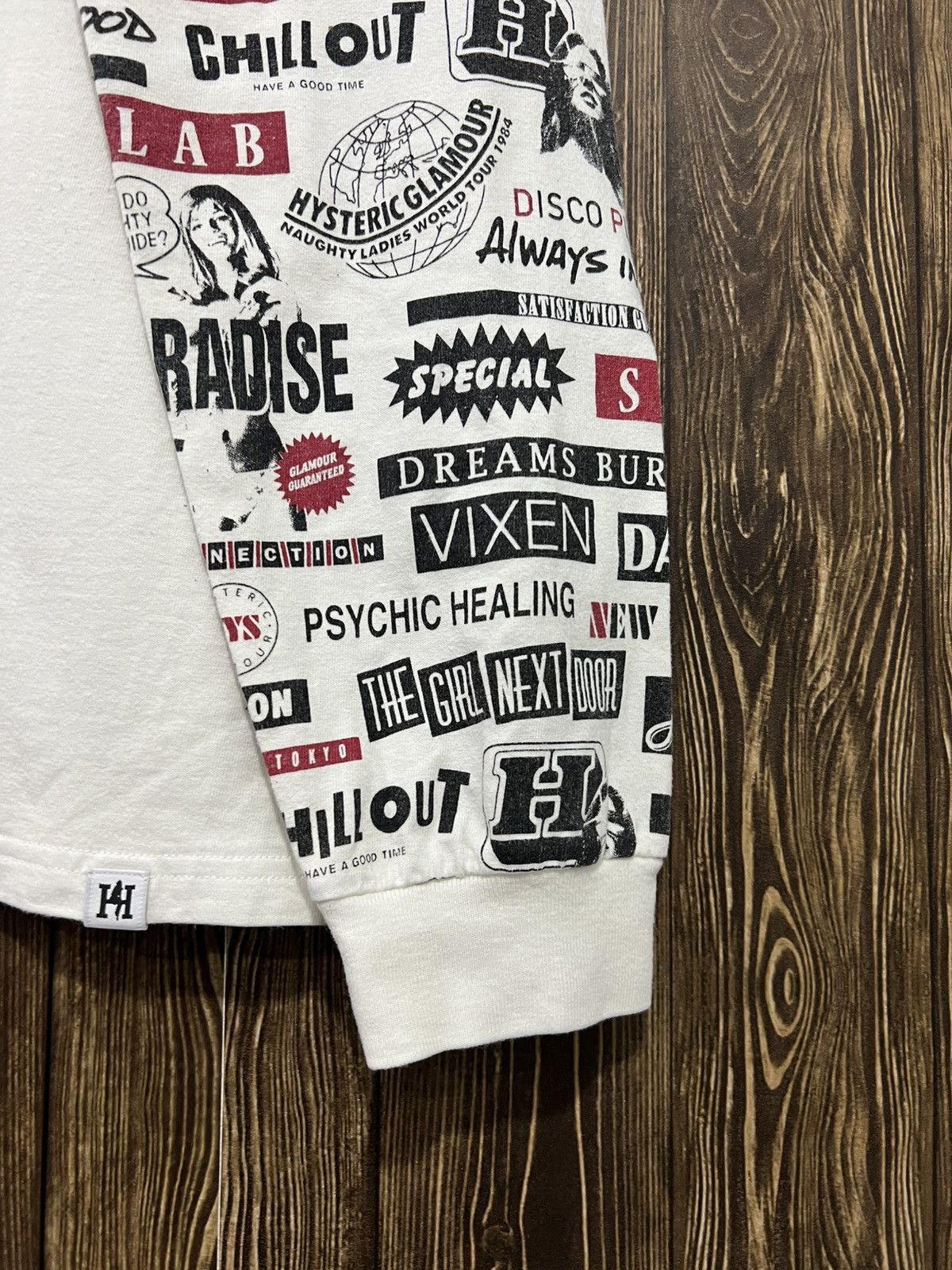 Hysteric Glamour Hysteric Glamour Fullprint Sleeve Tshirt Size US M / EU 48-50 / 2 - 7 Thumbnail