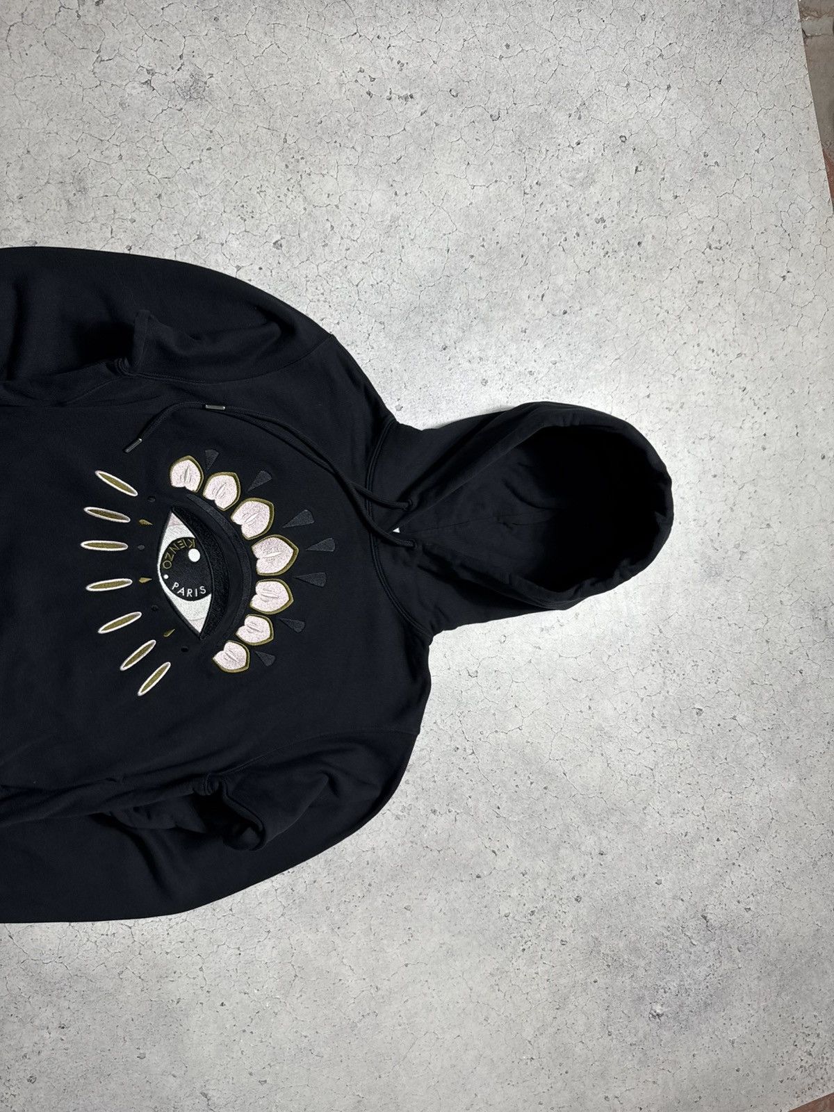 Kenzo Kenzo Eye Luxury Hoodie Big Logo Black Size S Size US S / EU 44-46 / 1 - 4 Thumbnail