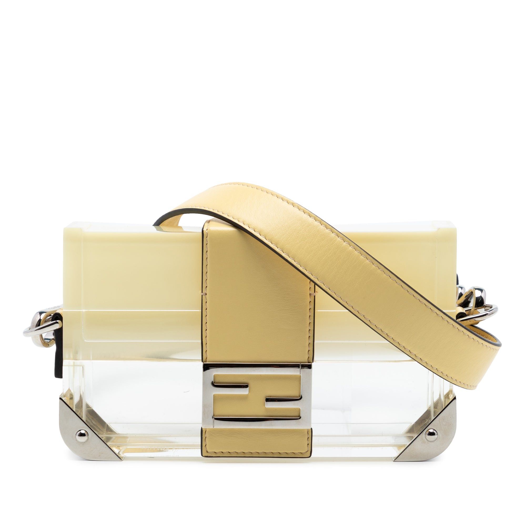 Fendi Mini Acrylic Vitello Trunk Baguette Crossbody Size ONE SIZE - 1 Thumbnail