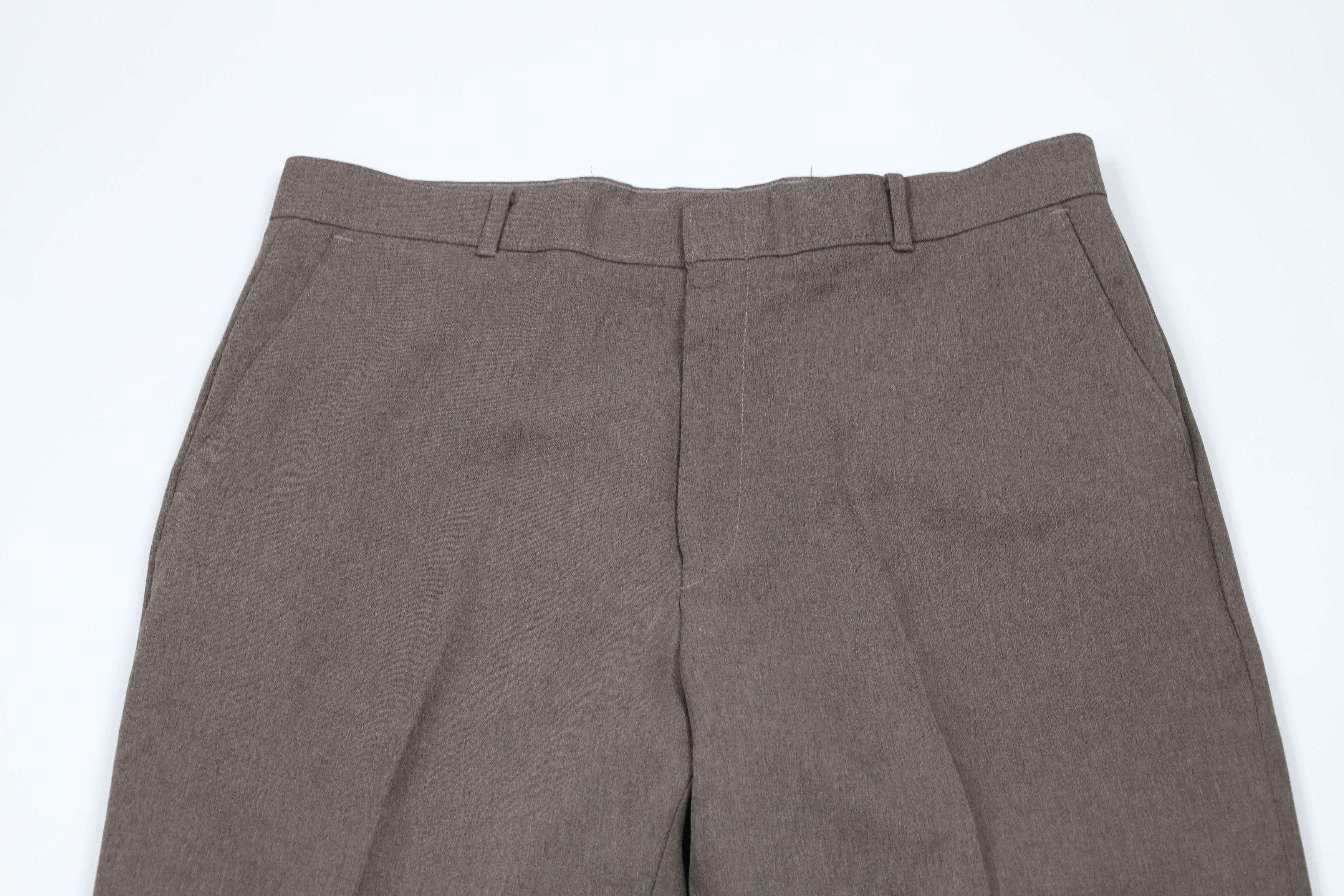 Levi's × Vintage Vintage 90s Levis Knit Flared Chino Pants Heather Brown Size US 36 / EU 52 - 2 Thumbnail