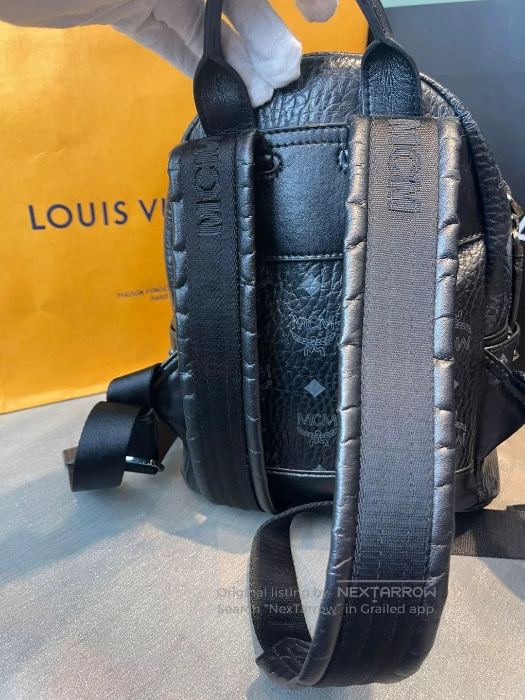 MCM MCM Stark Visetos Studded Small Backpack. Size ONE SIZE - 4 Thumbnail