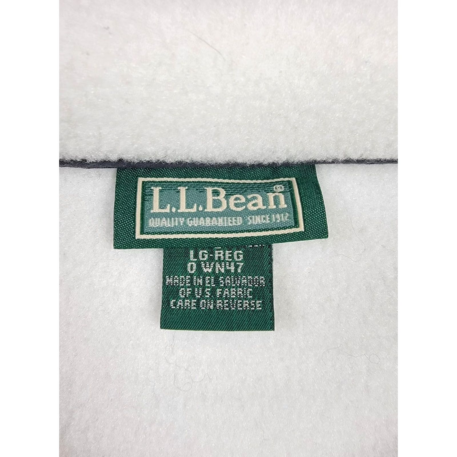 Vintage VINTAGE? No — LL Bean Fleece Pullover Womens Large White Snap Mock Neck Pockets Half Snap Size L / US 10 / IT 46 - 3 Thumbnail