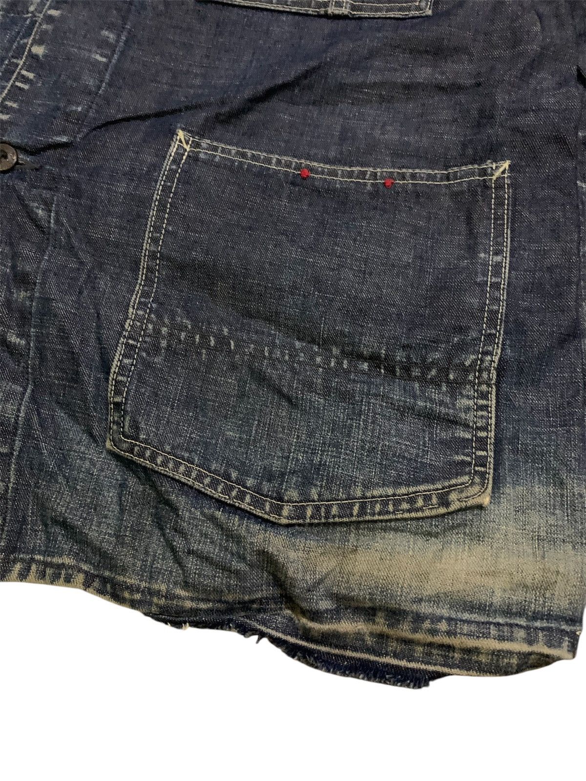 Vintage 💥Vintage 90s Bartack Denim Chore Jacket Size US L / EU 52-54 / 3 - 8 Thumbnail