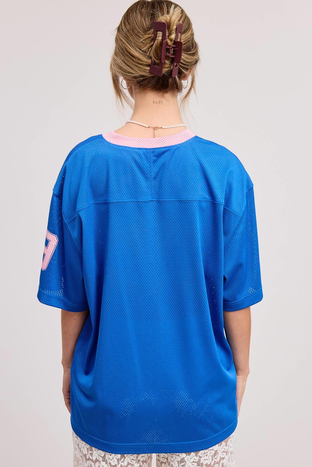 Other V Neck Sporty Jersey Shirt Top With Printed 89 Size US S / EU 44-46 / 1 - 4 Thumbnail
