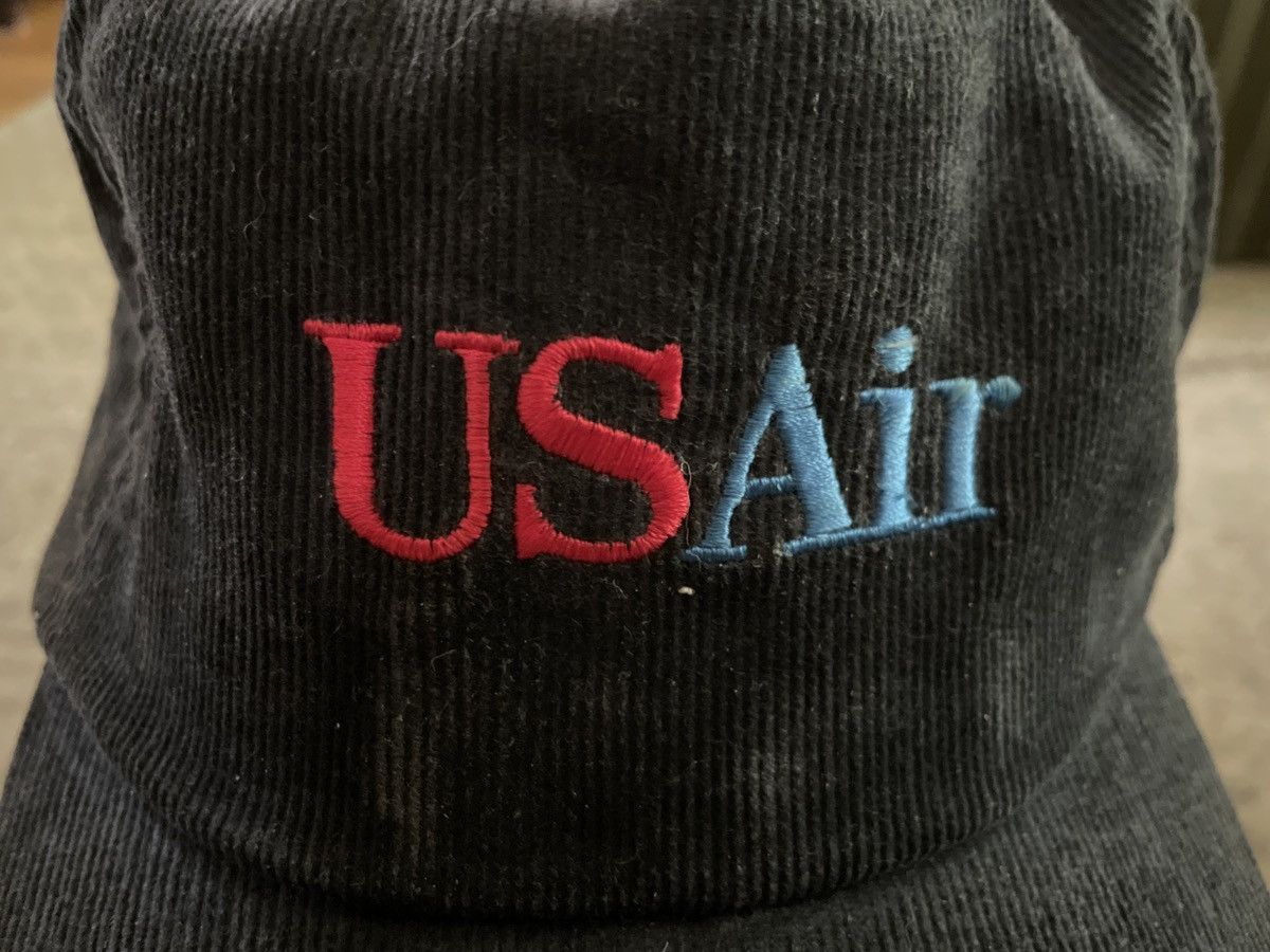 Vintage US Air airlines Trucker Vintage Snapback Hat Cap corduroy 🛫 Size ONE SIZE - 4 Thumbnail
