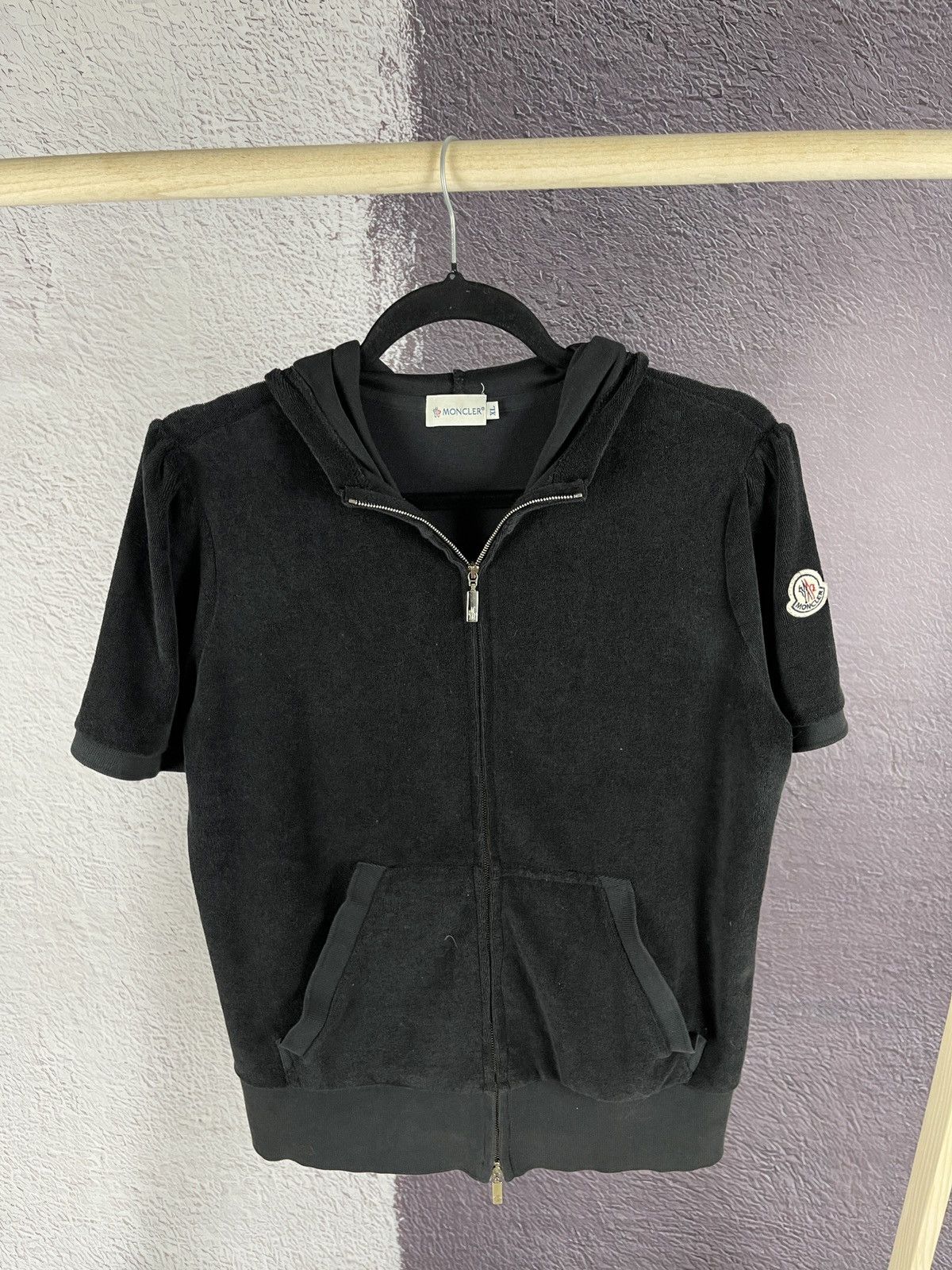 Moncler Moncler vintage towel style hooded full zip tee shirt Size XL / US 12-14 / IT 48-50 - 1 Thumbnail