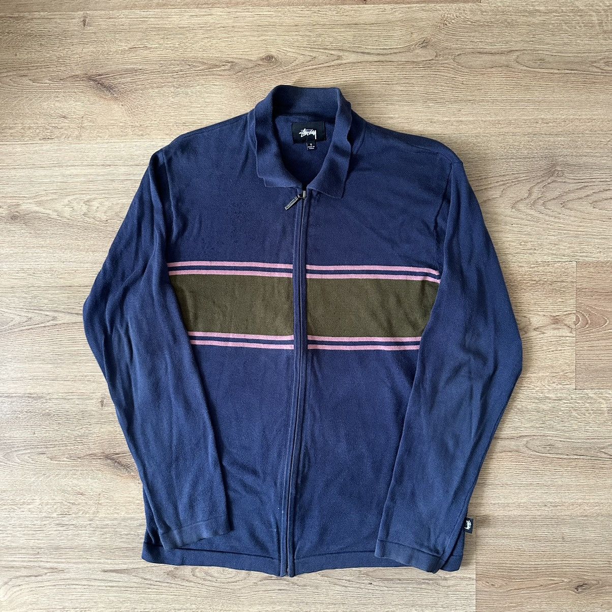 Stussy striped zipped polo shirt - Main Image