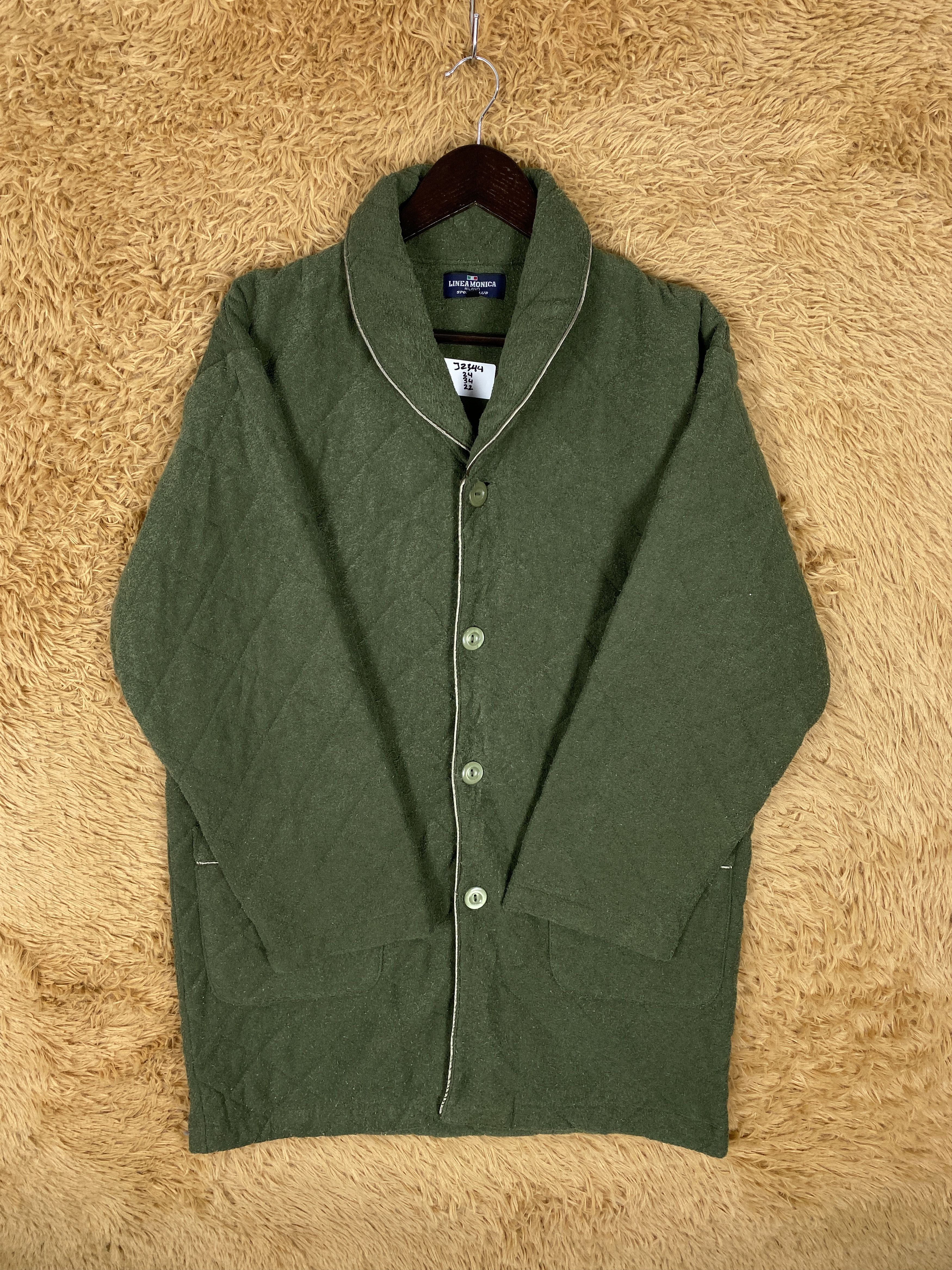 Vintage Vintage Linea Monica Milano Quilted Long Jacket J2344 Size US M / EU 48-50 / 2 - 3 Thumbnail