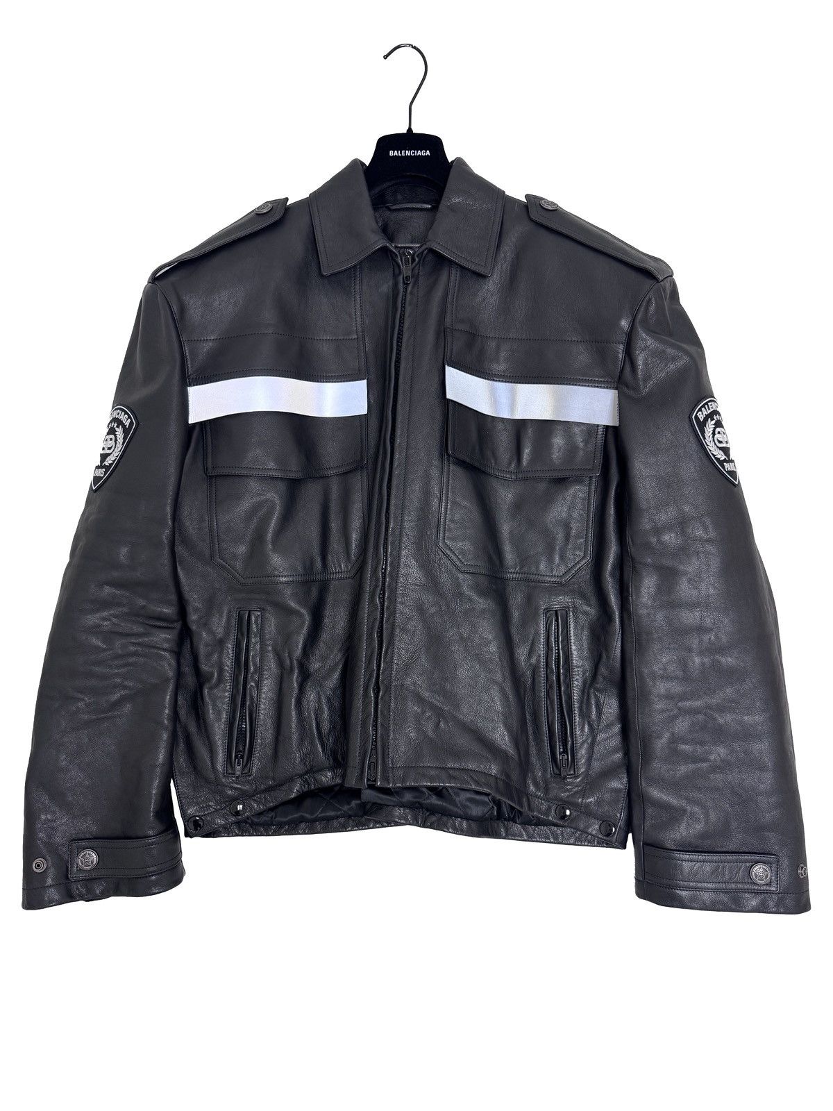 Balenciaga Balenciag 23SS Uniform Leather jacket Size US M / EU 48-50 / 2 - 1 Thumbnail