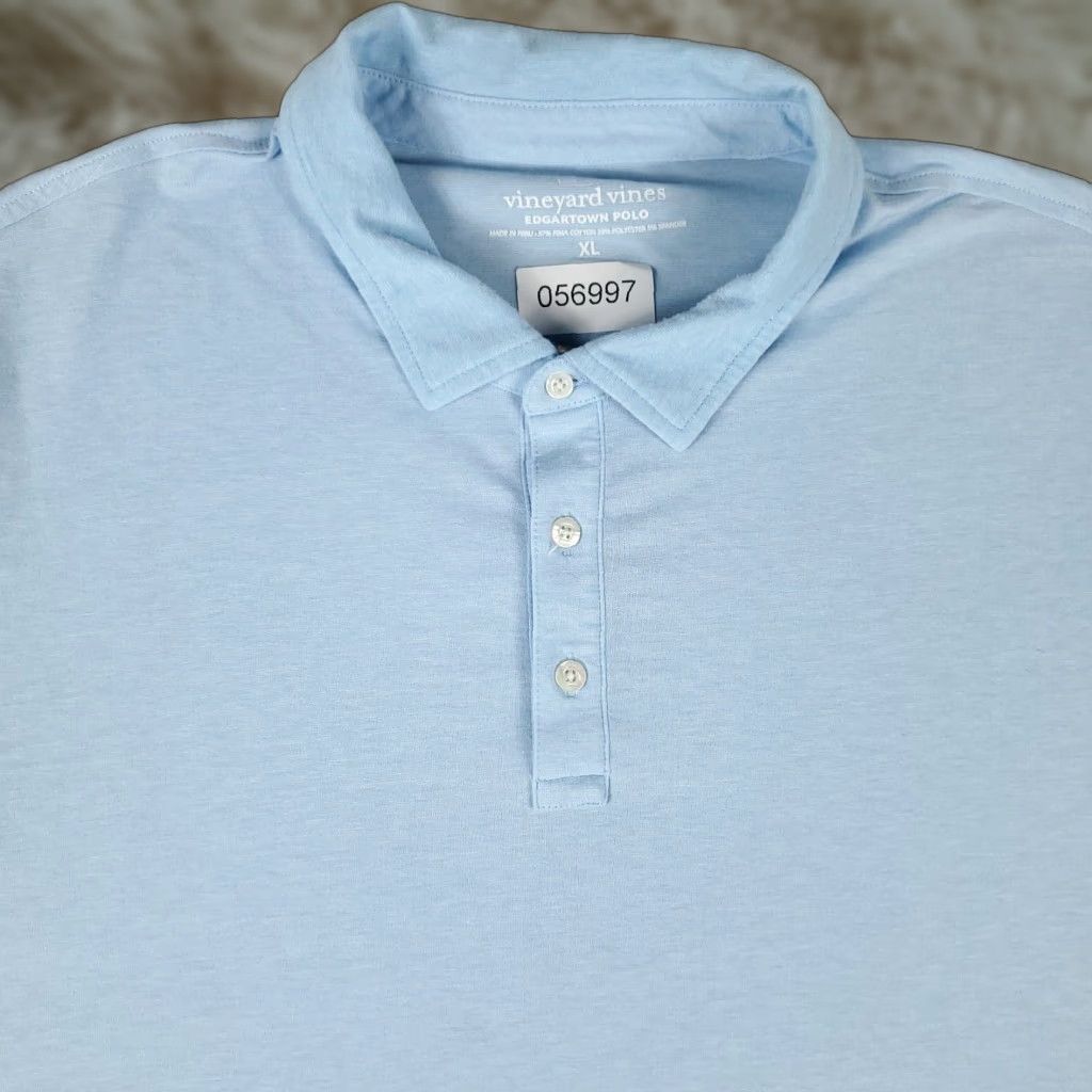 Vineyard Vines VINEYARD VINES Polo Shirt Mens XL Blue Casual Short Sleeve Solid Preppy Size US XL / EU 56 / 4 - 1 Thumbnail