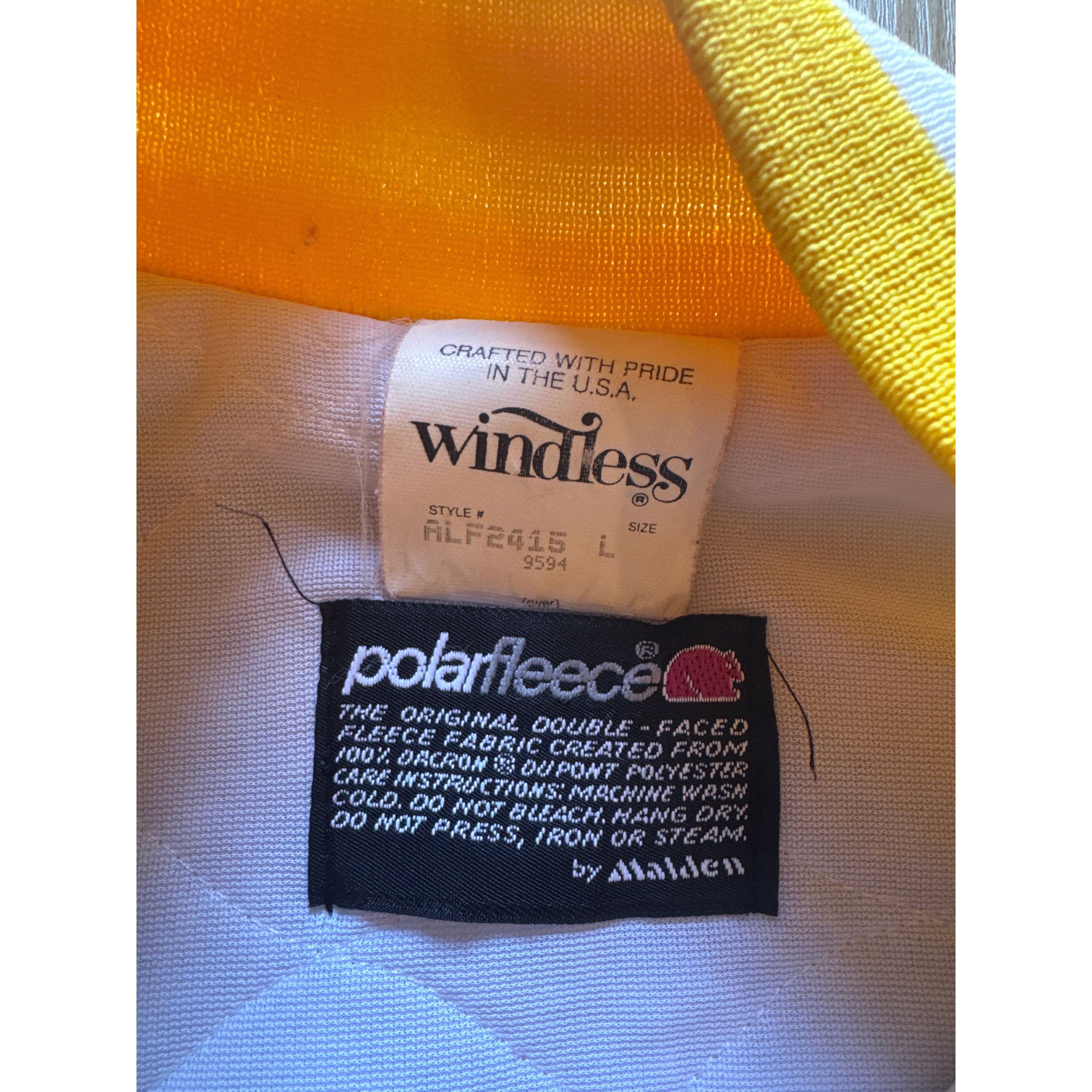 Vintage Vintage 80s Windless USA Polarfleece Satin Fleece Varsity Ja Size US L / EU 52-54 / 3 - 2 Thumbnail