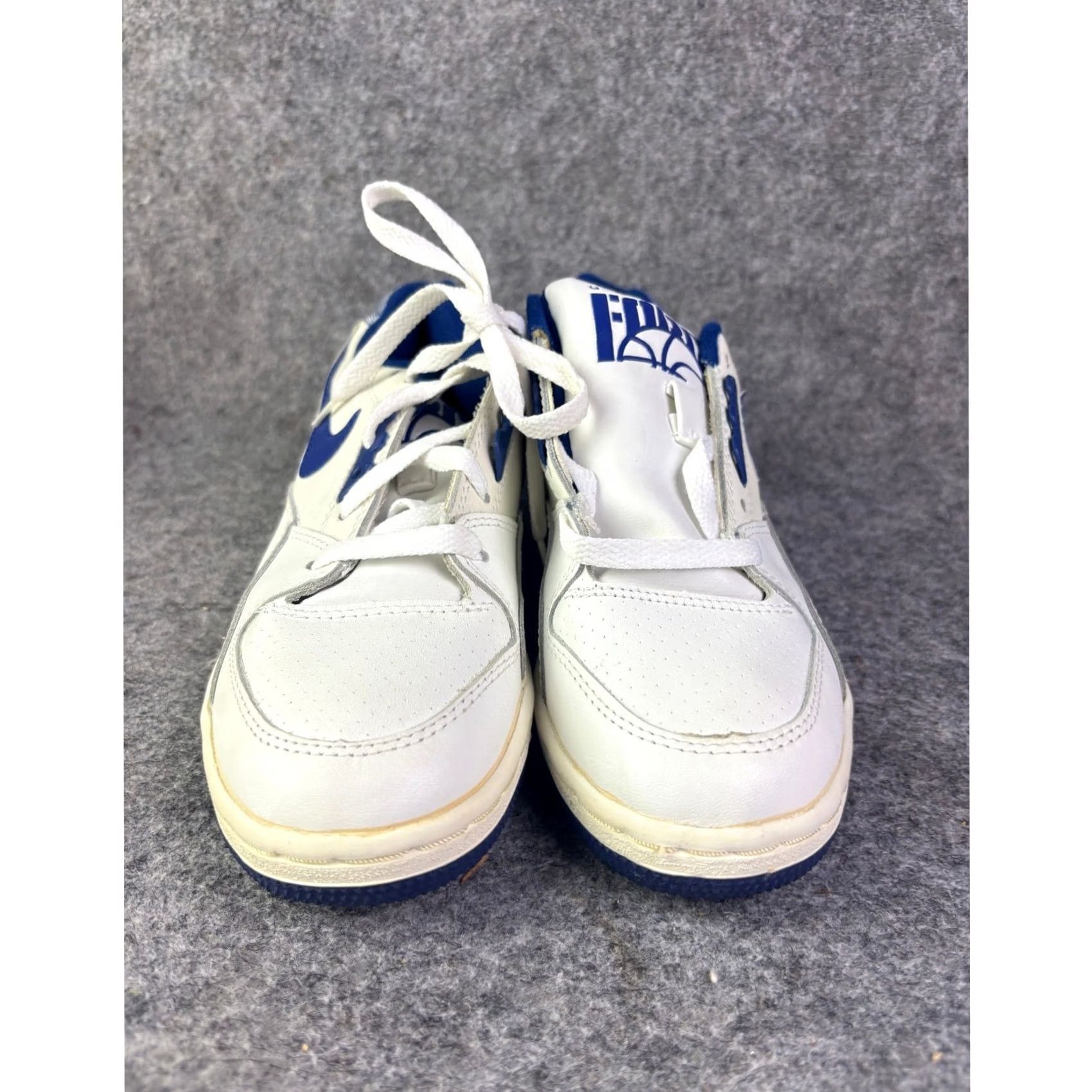 Nike VINTAGE Nike Quantum Force Low Basketball Shoes Mens 6 1989 890709-XC White Leather Low Top Rare Nike Mens Shoes Size US S / EU 44-46 / 1 - 2 Thumbnail