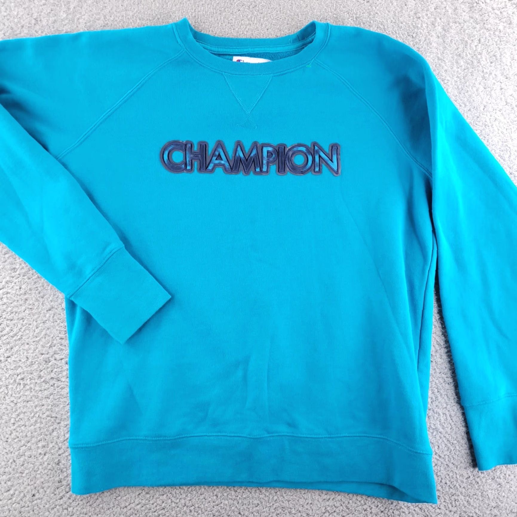 Champion Champion Sweatshirt Mens Large Blue Pullover Crewneck Logo Summer Script Comfort Regular Fit Size US L / EU 52-54 / 3 - 2 Thumbnail