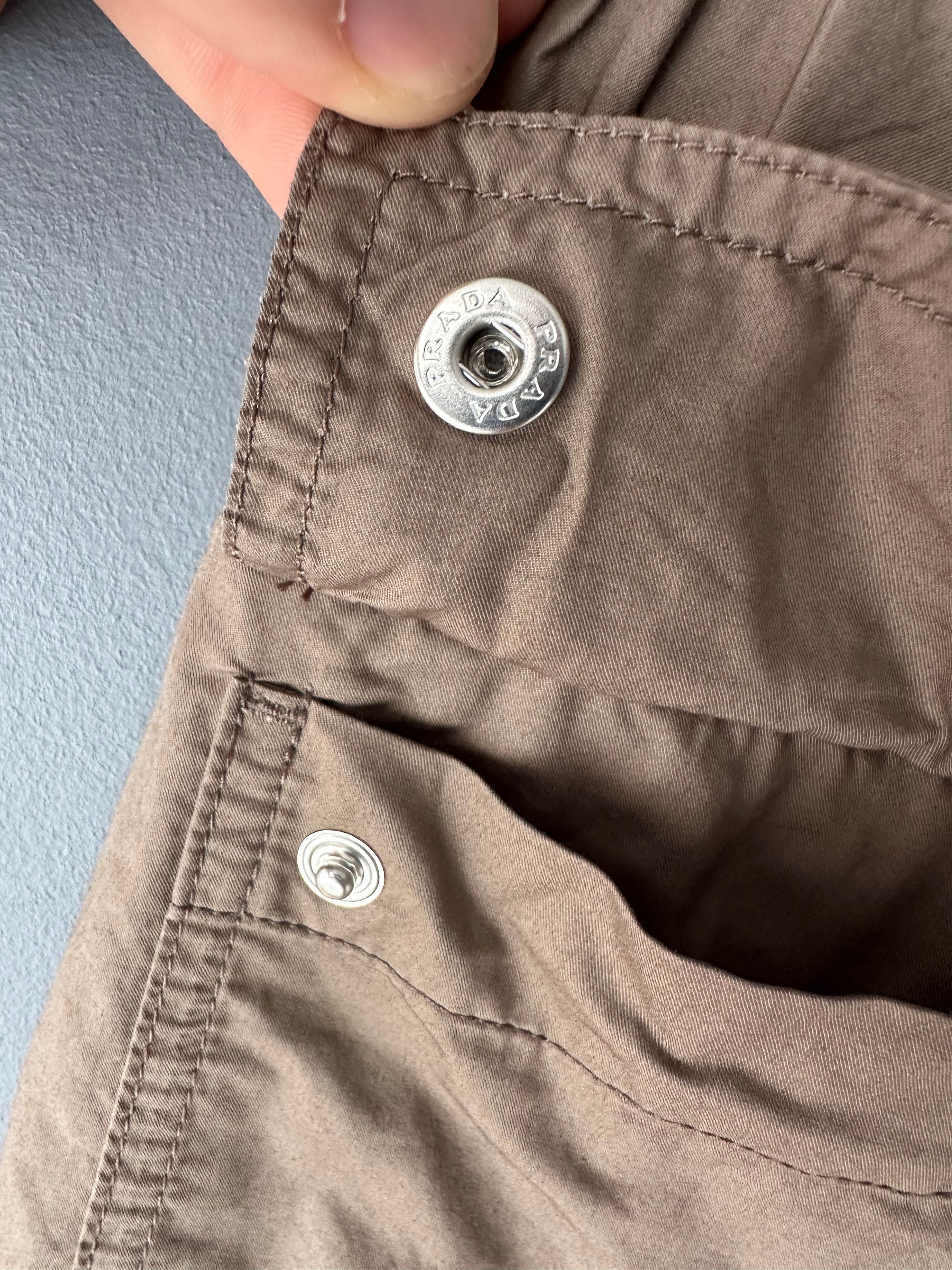 Prada Vintage Prada Red Tab Linea Rossa Shorts Olive Brown Size US 36 / EU 52 - 10 Thumbnail