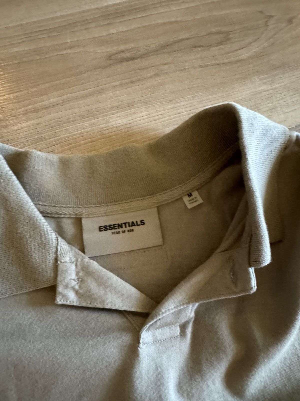 Fear of God Fear of God Essentials Polo Linen Beige Size M Size US M / EU 48-50 / 2 - 5 Thumbnail