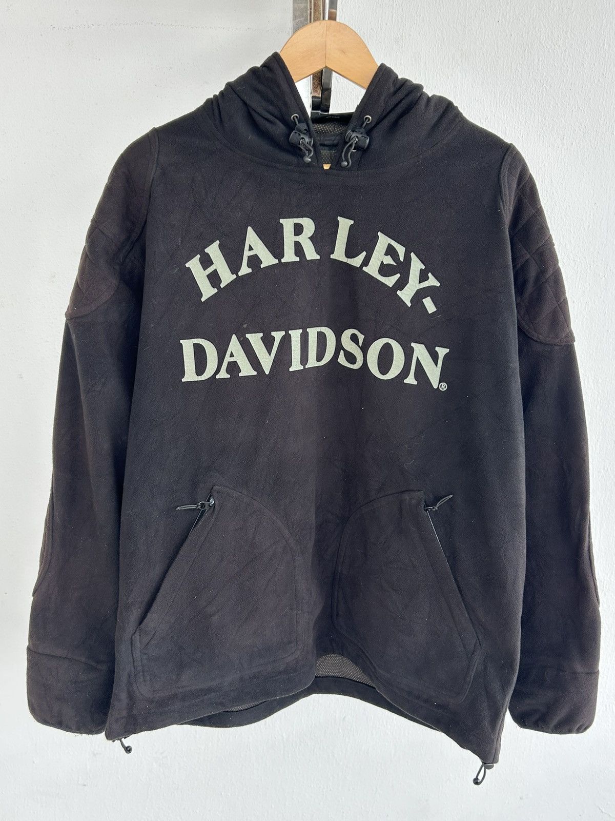 Harley Davidson Harley Davidson Reflective Vintage Suede Padded Hoodie Black Size US L / EU 52-54 / 3 - 2 Thumbnail