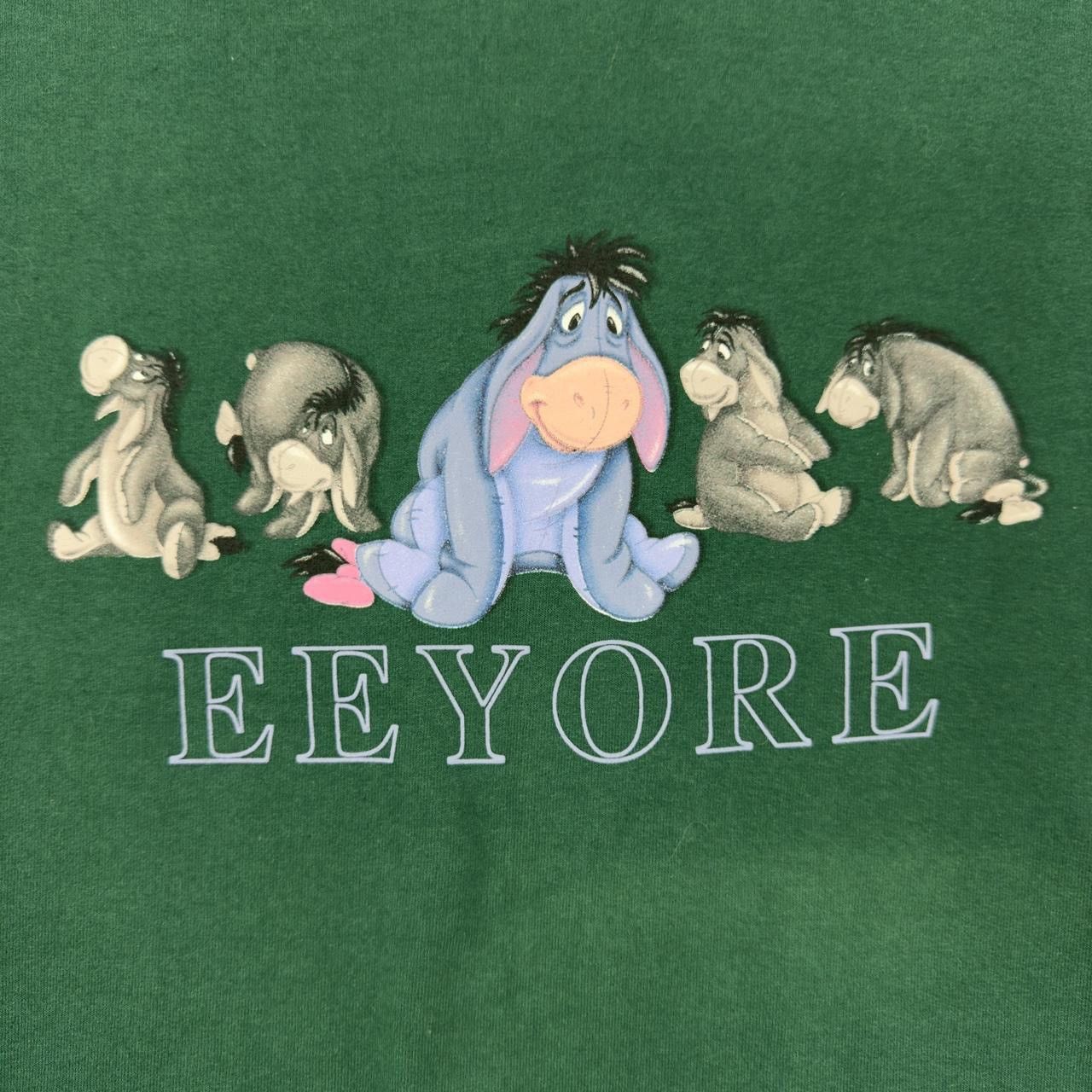 Disney 90s Disney Eeyore Green & Pink Crewneck Sweatshirt XL & XXL Size XL / US 12-14 / IT 48-50 - 6 Thumbnail