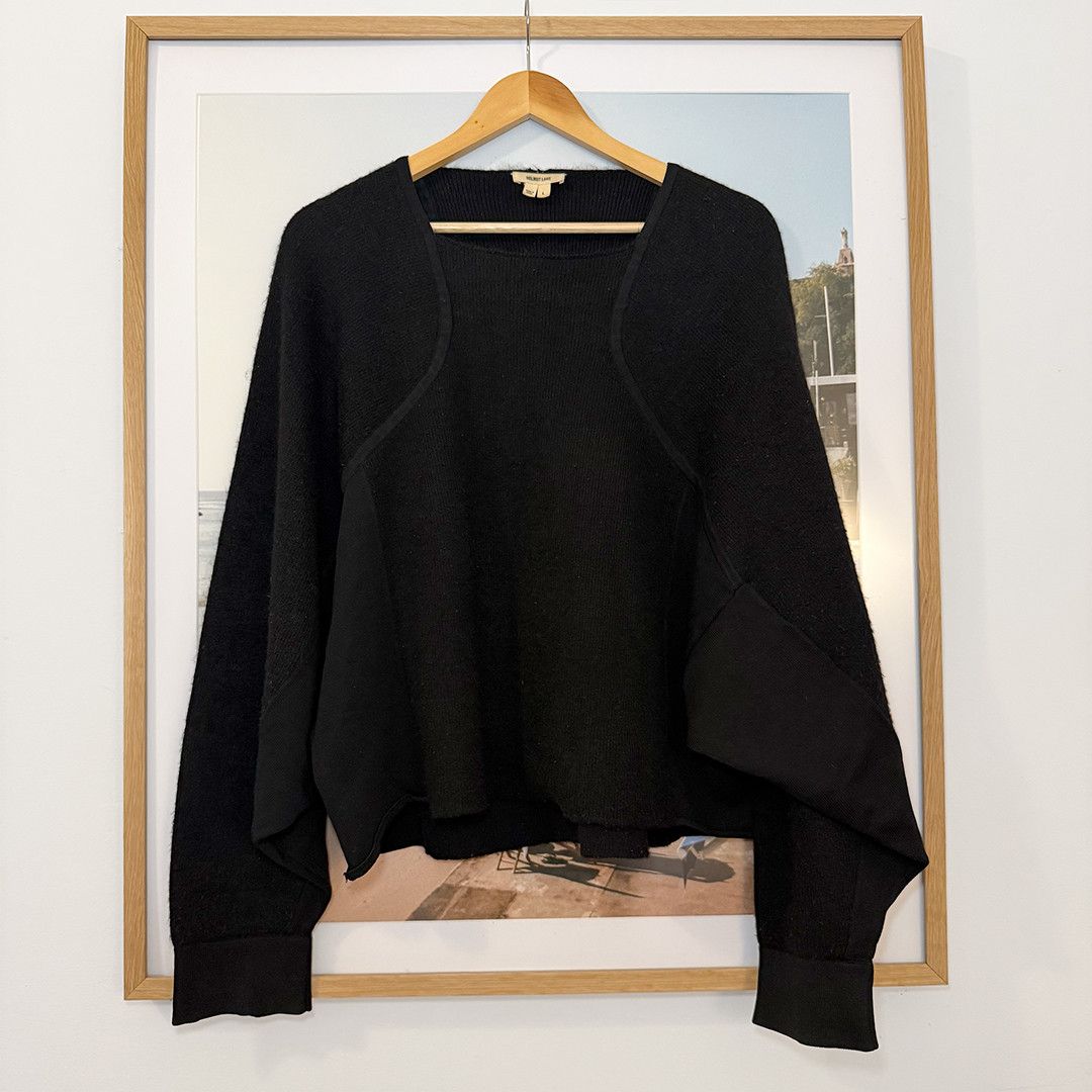 Helmut Lang Vintage HELMUT LANG wool dolman sleeve sweater fits S-L Size L / US 10 / IT 46 - 1 Thumbnail