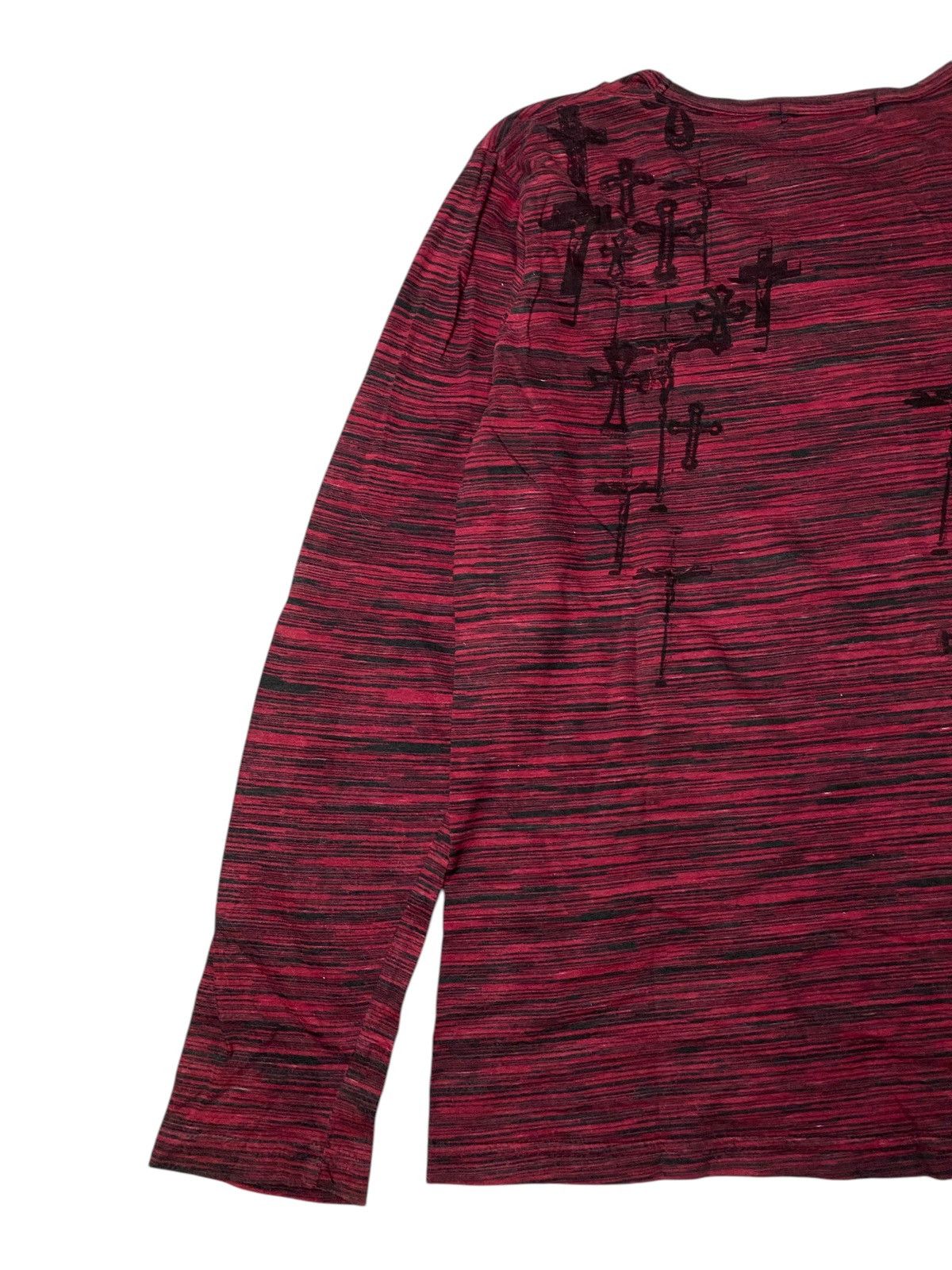 If Six Was Nine 2000's Bonvet Heaven Slayer Cross Longsleeve Size US M / EU 48-50 / 2 - 9 Thumbnail