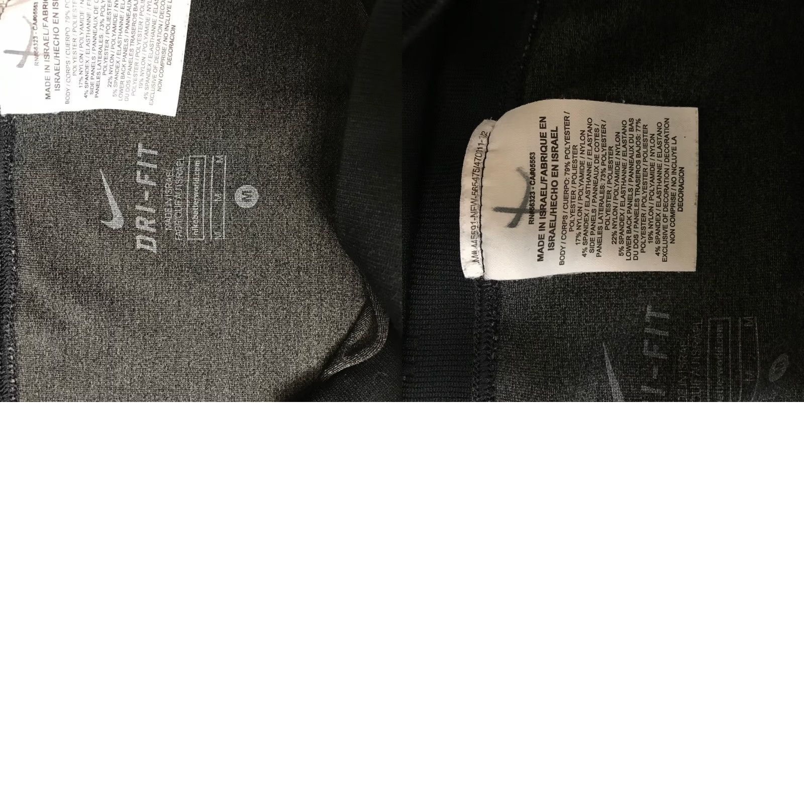 Nike Nike Dri-Fit Leggings Women's Size M Black Chevron Pattern Athletic Size 32" / US 10 / IT 46 - 8 Thumbnail