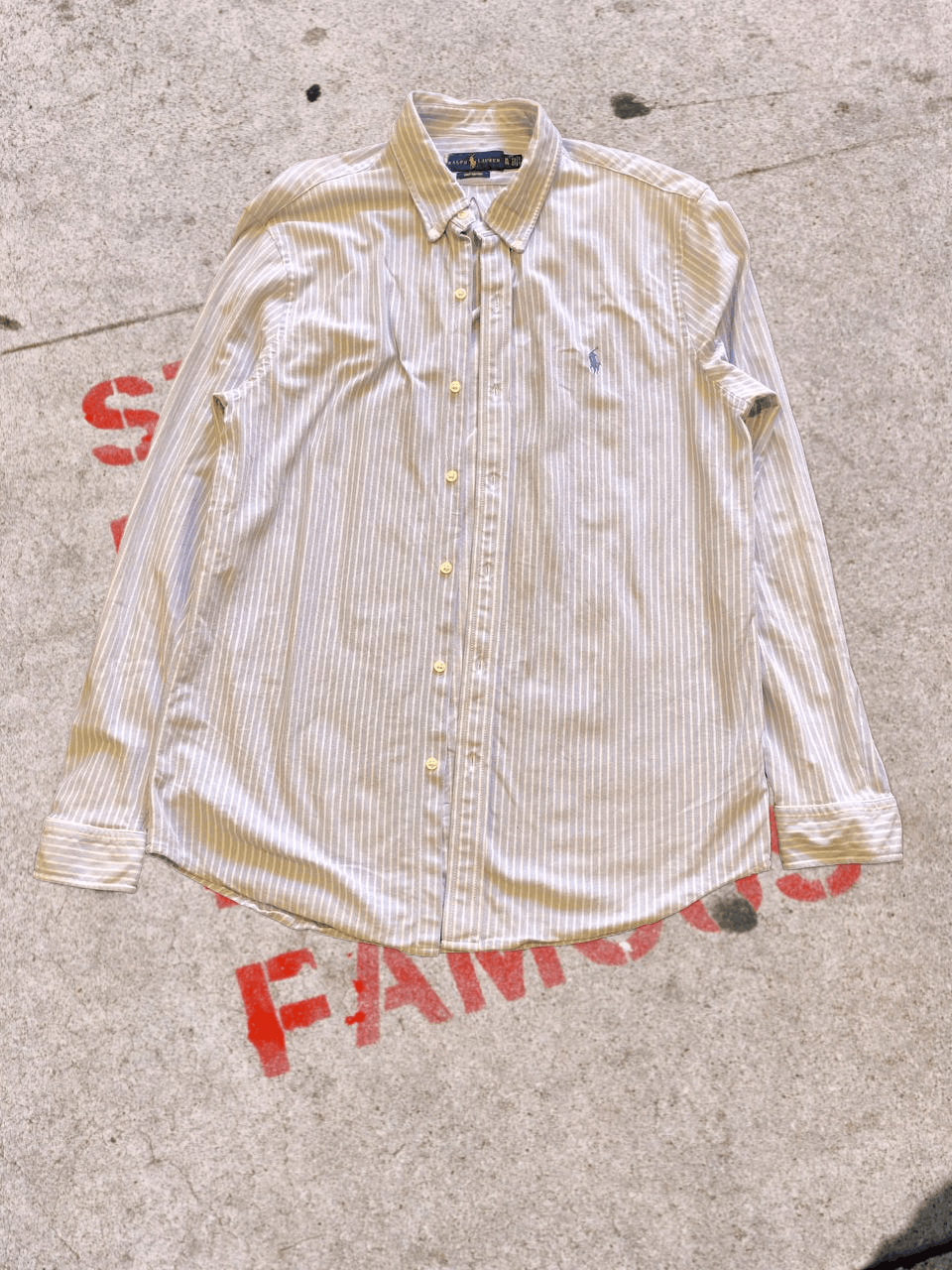 Polo Ralph Lauren Polo Ralph Lauren Striped Button Down Long Sleeve Shirt Size US XL / EU 56 / 4 - 1 Thumbnail