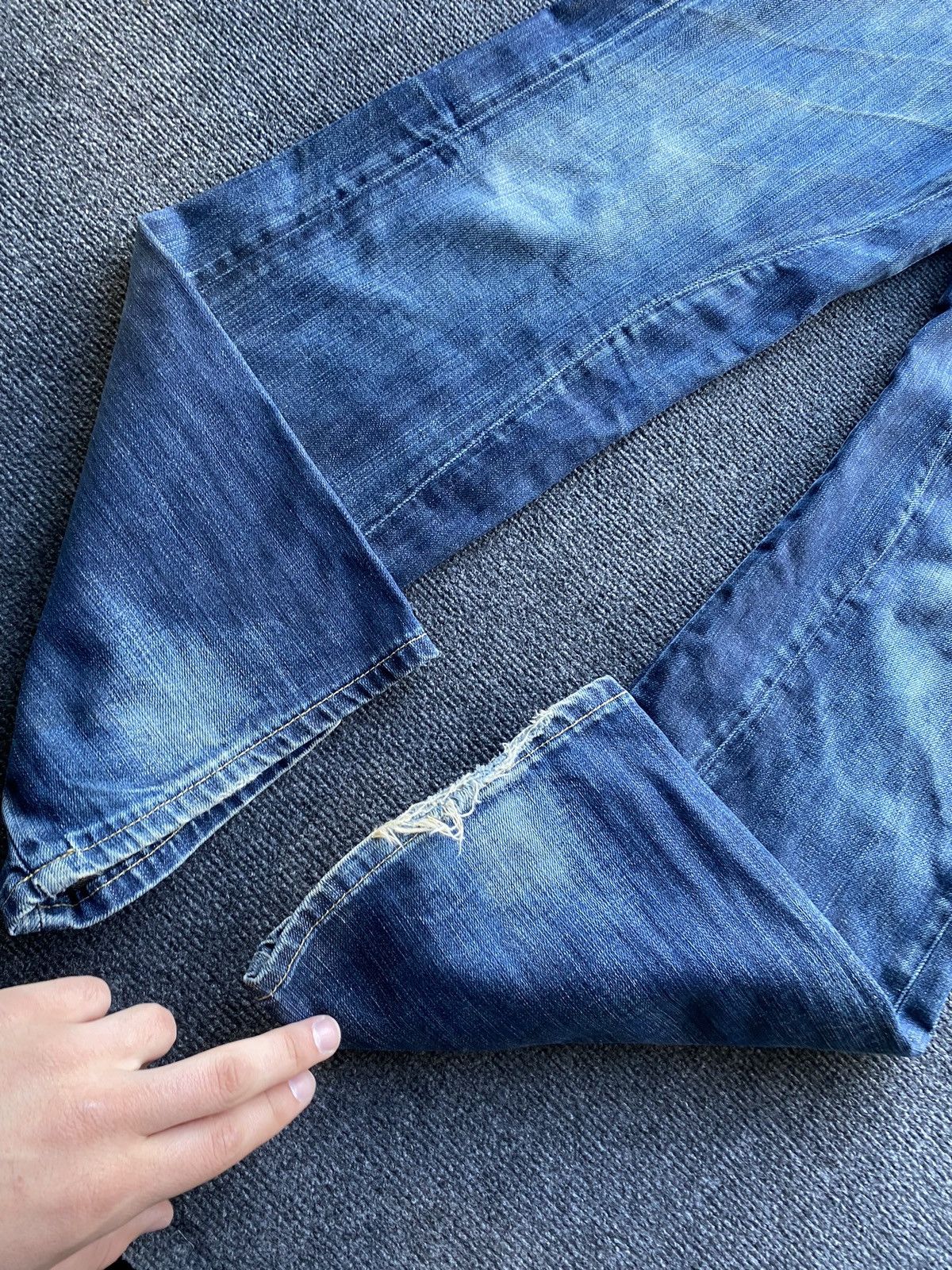 G-Star 🔥Opium Punk G Star Distressed blue mens jeans relaxed 34 siz Size US 34 / EU 50 - 19 Thumbnail