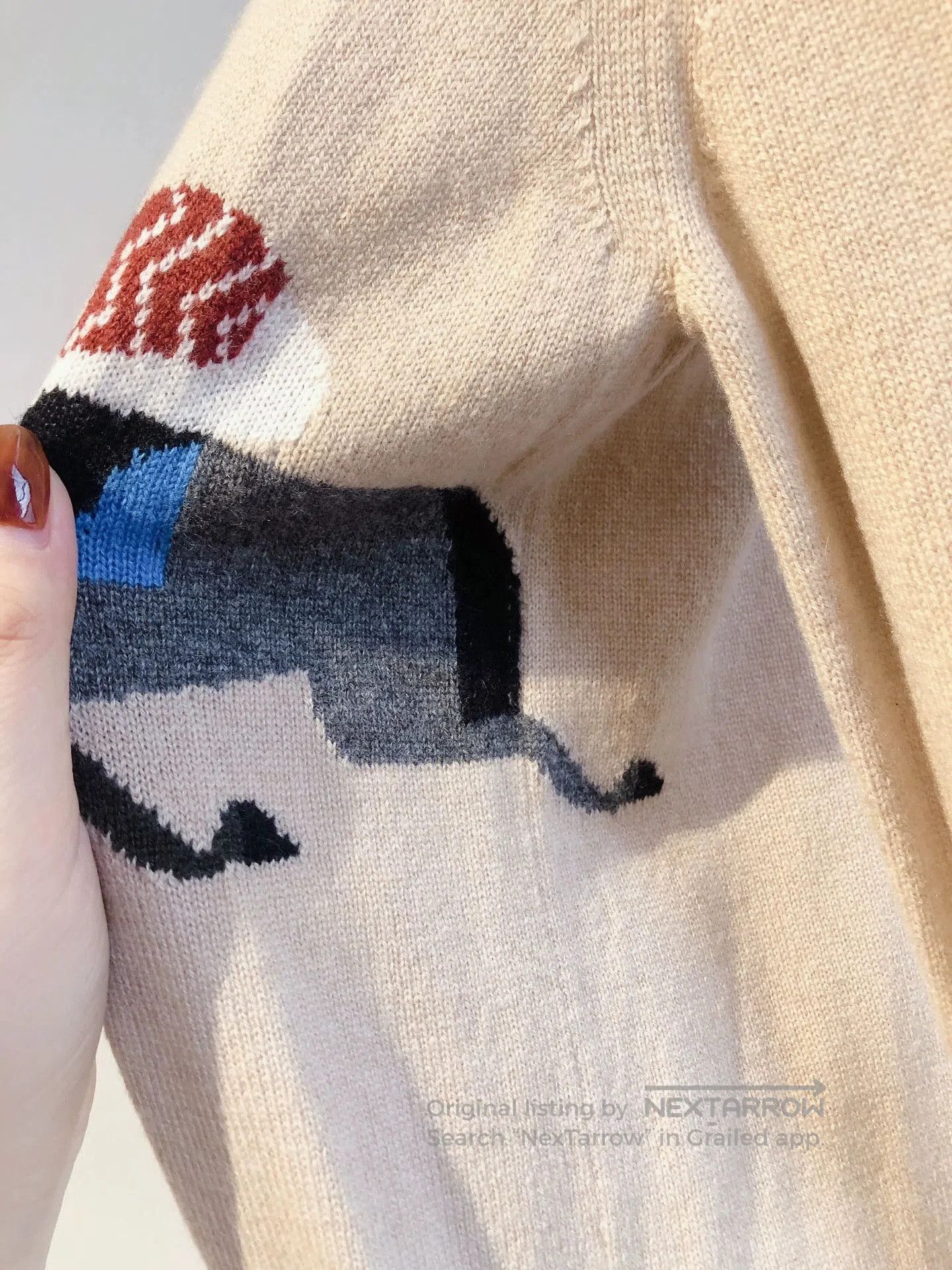 Hermes Hermes Camel Horse Embroidery Sweater. Size US S / EU 44-46 / 1 - 6 Thumbnail
