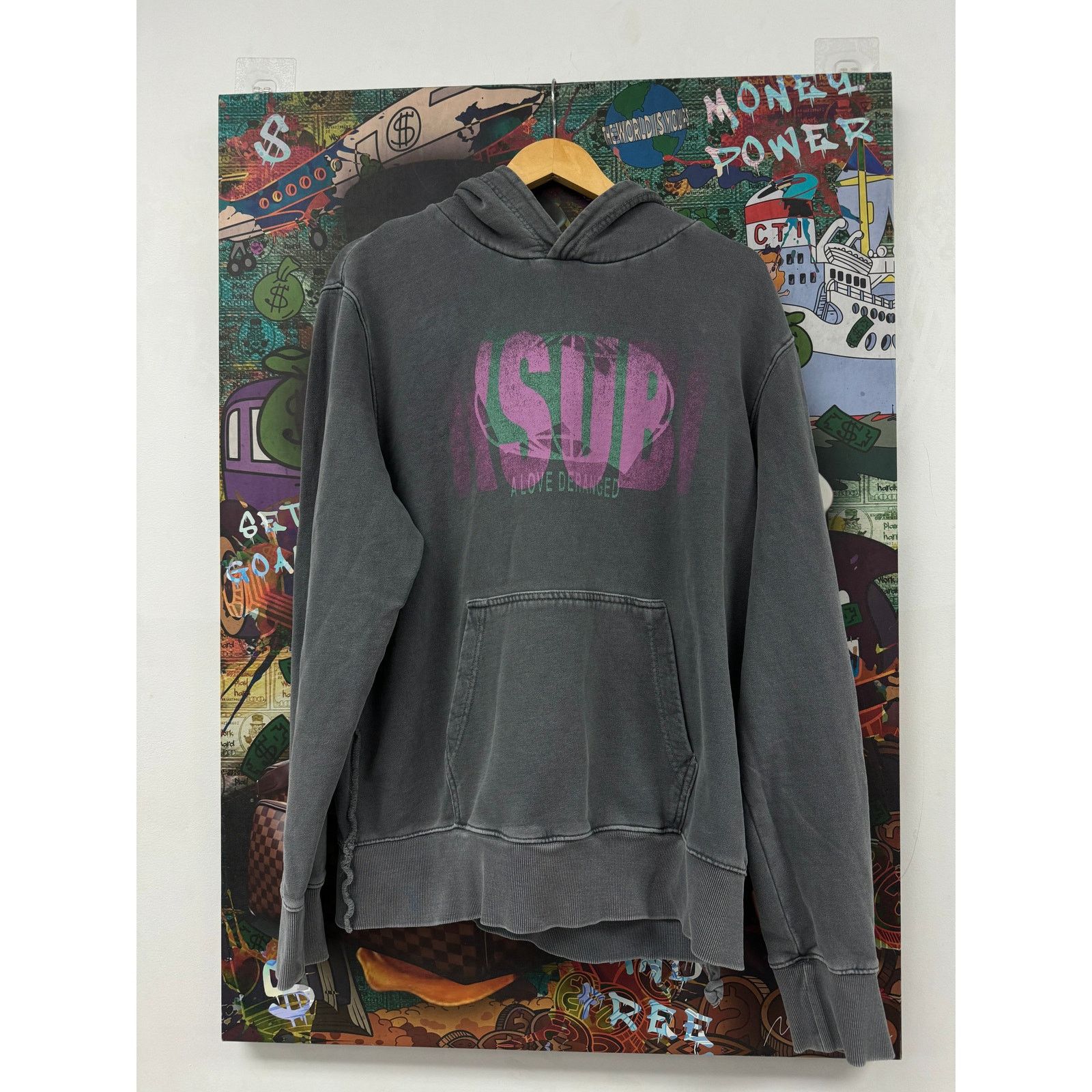 Ksubi Ksubi Love Deranged Hoodie Grey Used Medium Size US M / EU 48-50 / 2 - 2 Thumbnail