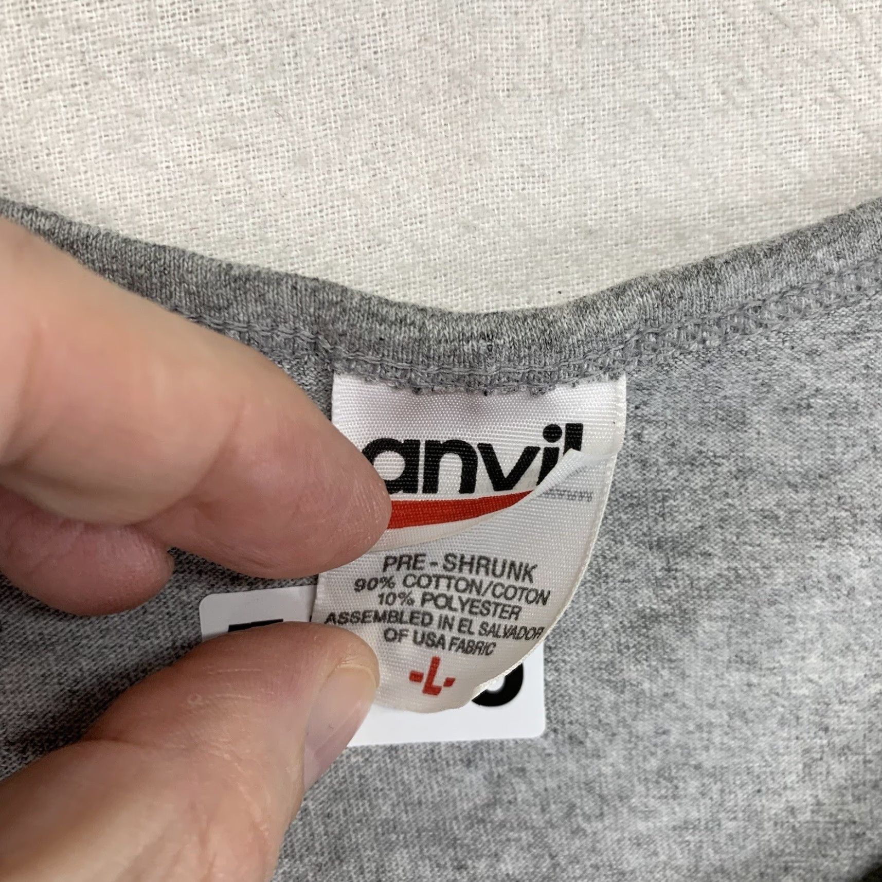 Anvil VINTAGE Anvil Basketball Tank Top Unisex Adult Medium Gray 90s Activewear Sleeveless Pullover 7 Dracut Size US M / EU 48-50 / 2 - 7 Thumbnail