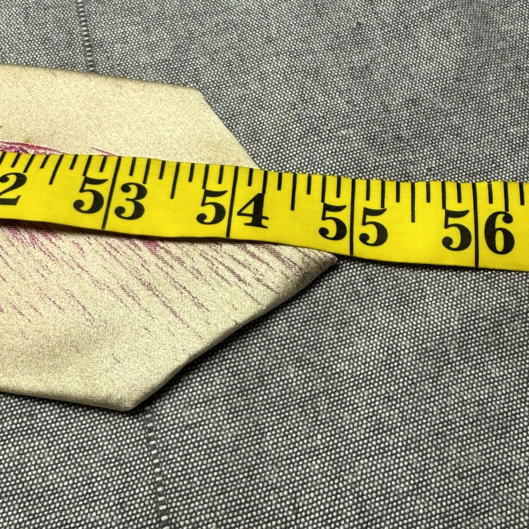 Vintage Vintage Woody's By DAMON Tie White 100% Silk Jacquard One Size Mens Size ONE SIZE - 4 Thumbnail