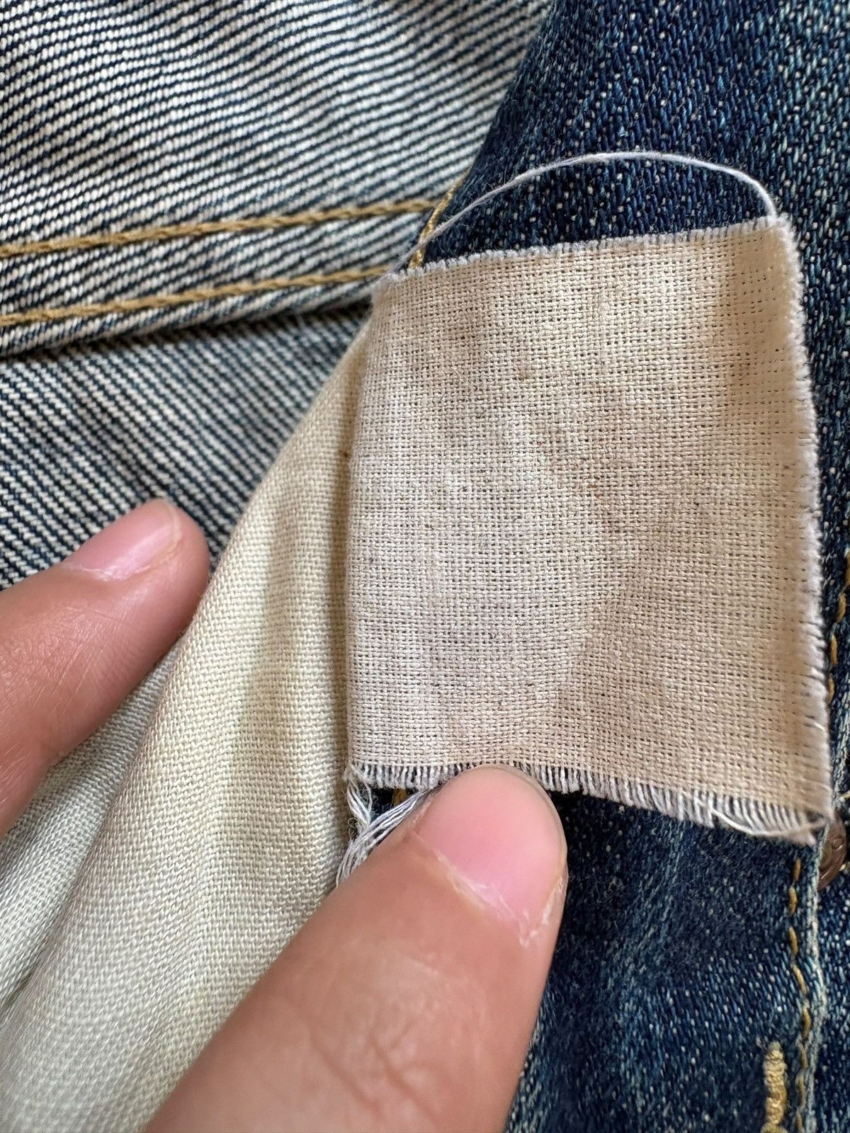 Levi's Vintage 80s Levis 503B Big E Selvedge Ripped Baggy Jeans Size US 30 / EU 46 - 11 Thumbnail