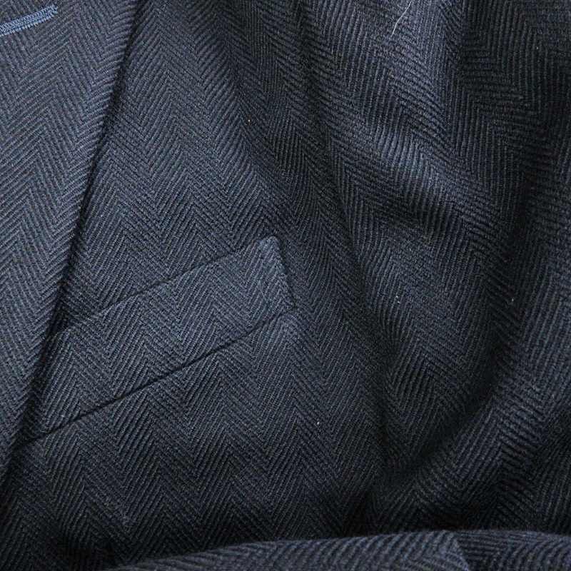 Comme des Garcons Homme Plus Jacket Tailored Double-breasted Tanaka Wool Plain Navy Size US S / EU 44-46 / 1 - 6 Thumbnail