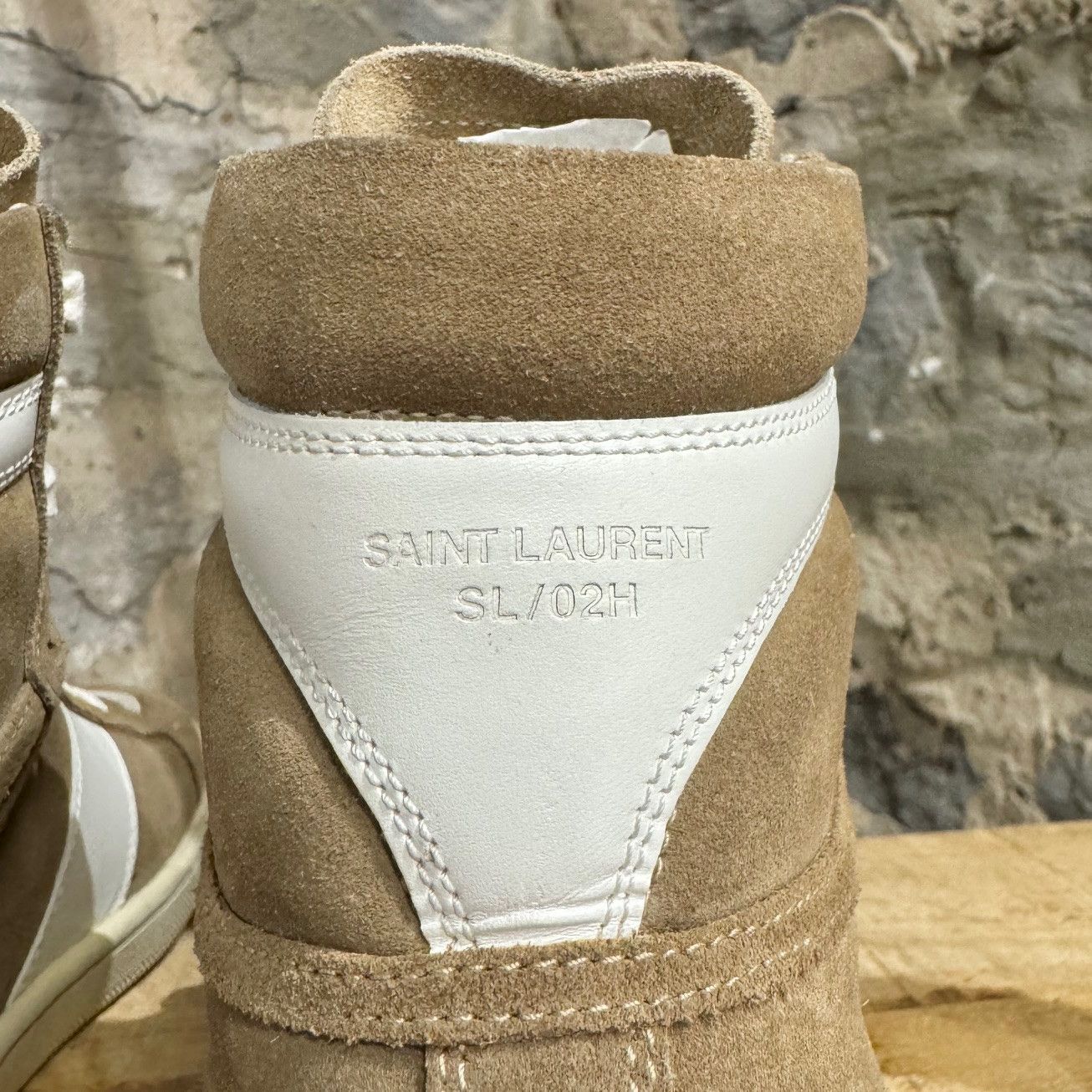 Saint Laurent Paris Saint Laurent Paris Tan Suede High-Top Sneakers Size US 7 / EU 40 - 7 Thumbnail
