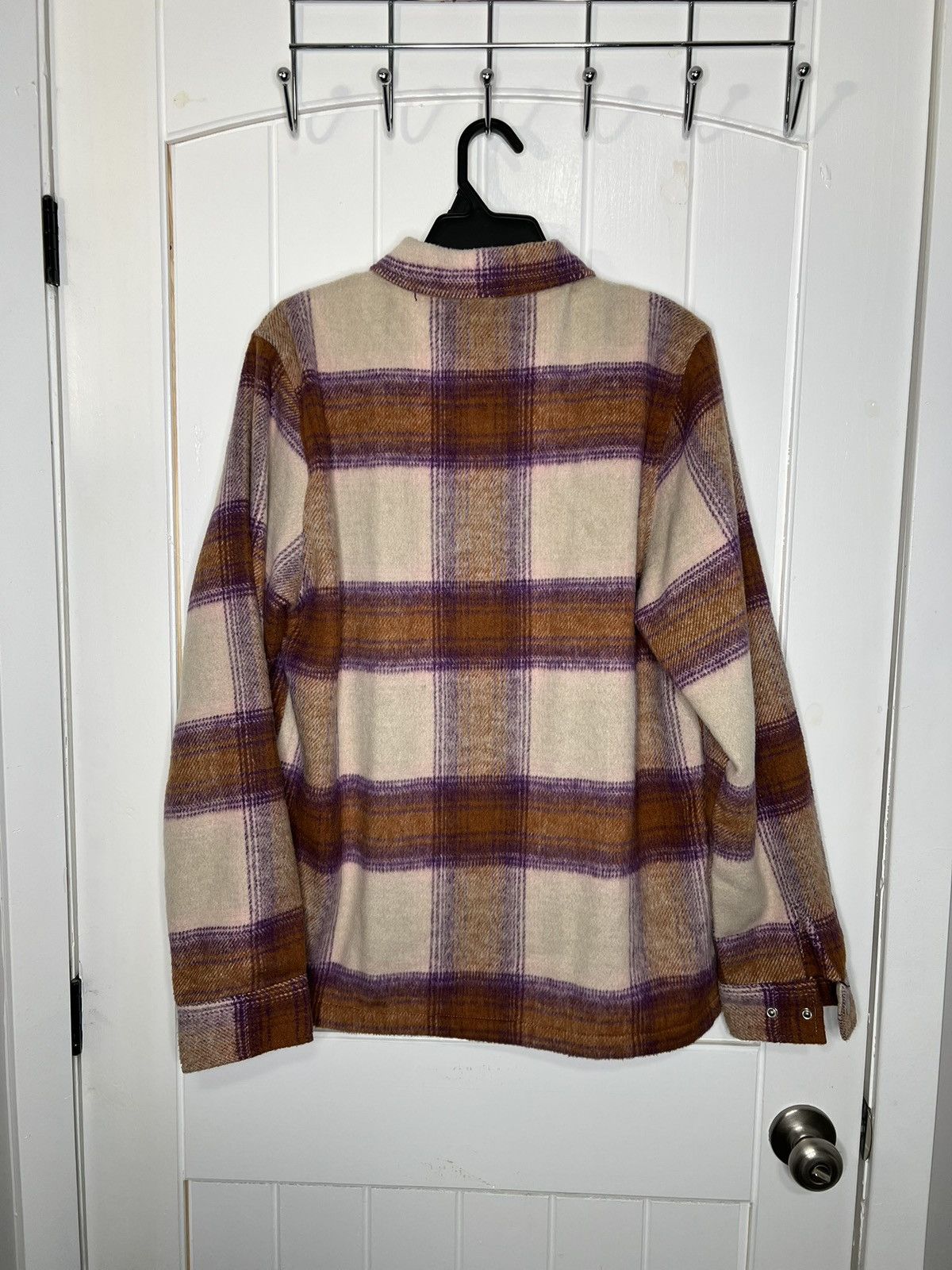 Butter Goods Butter Goods Heavyweight Flannel Overshirt (Walnut/Grape) Size US M / EU 48-50 / 2 - 6 Thumbnail