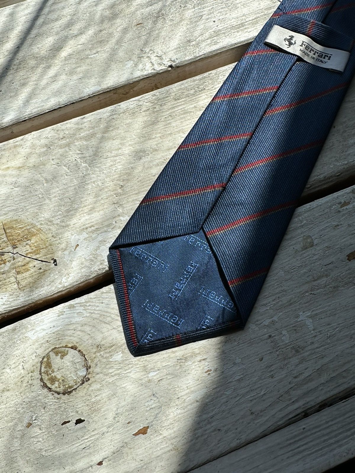 Ferrari × Formula 1 × Vintage Tie Ferrari Monogram vintage 90s With logo formula 1 rare Size ONE SIZE - 2 Thumbnail