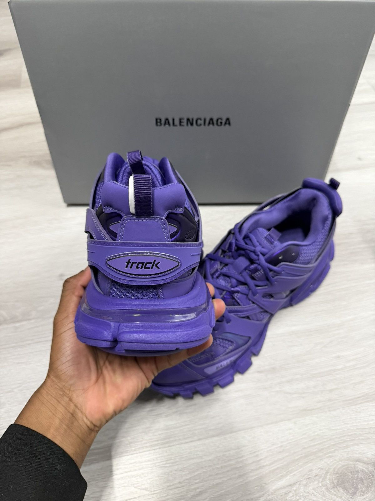 Balenciaga Balenciaga Track Sneaker Purple Size US 12 / EU 45 - 4 Thumbnail